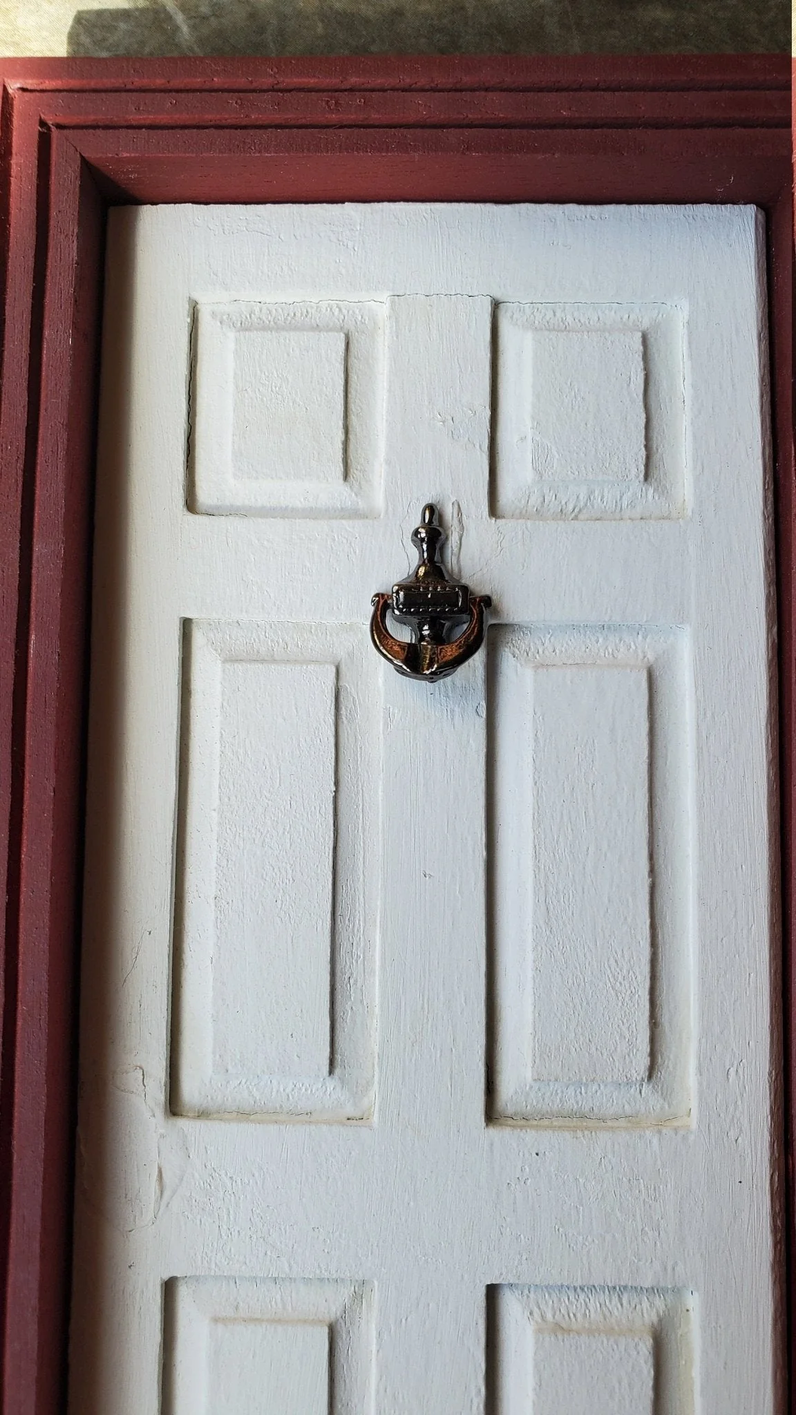 Dollhouse Miniature Door Knocker Classic Style Dark Bronze 1:12 Scale 18 mm - Image 5