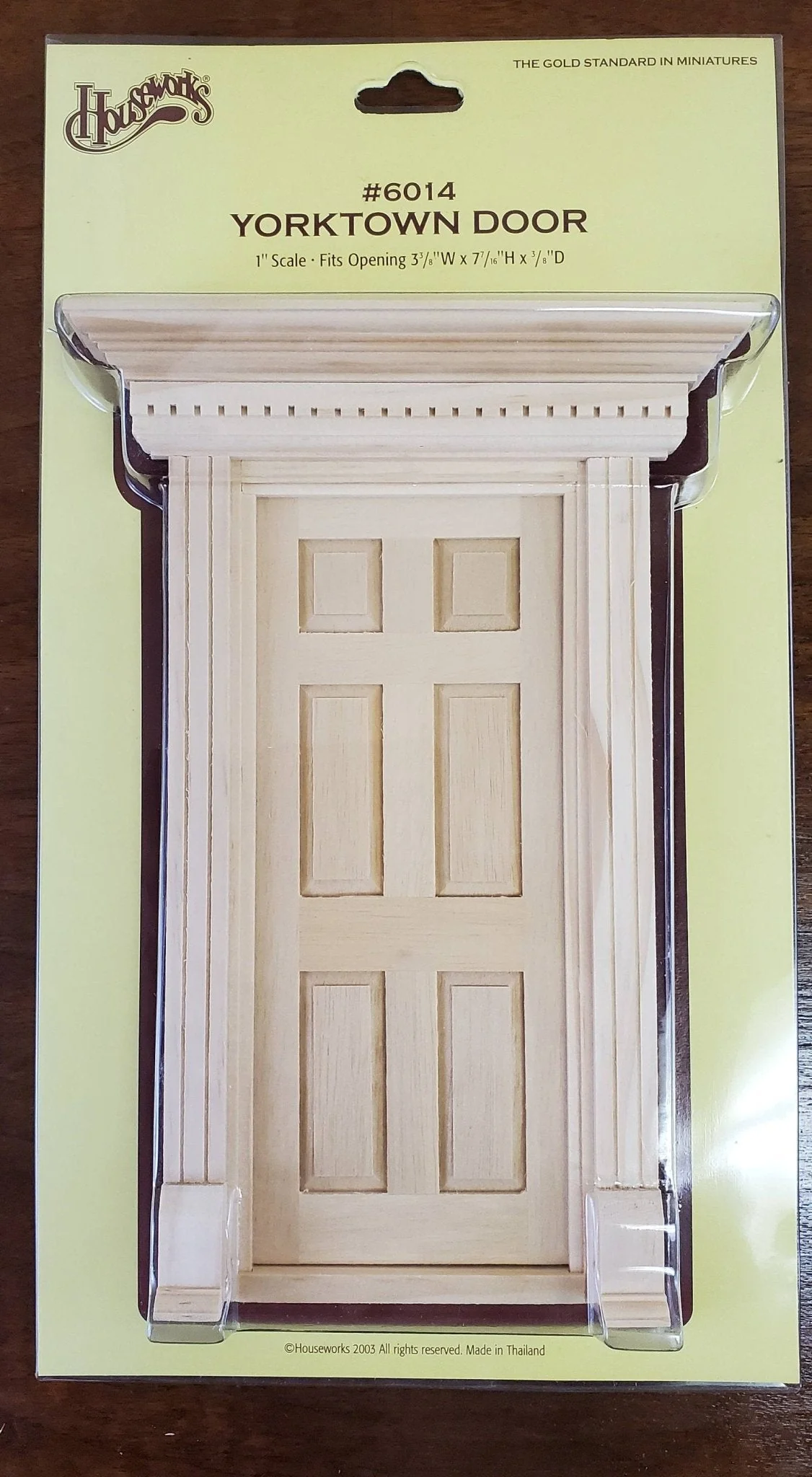 Dollhouse Miniature Door Yorktown 1:12 Scale Interior Exterior Houseworks 6014