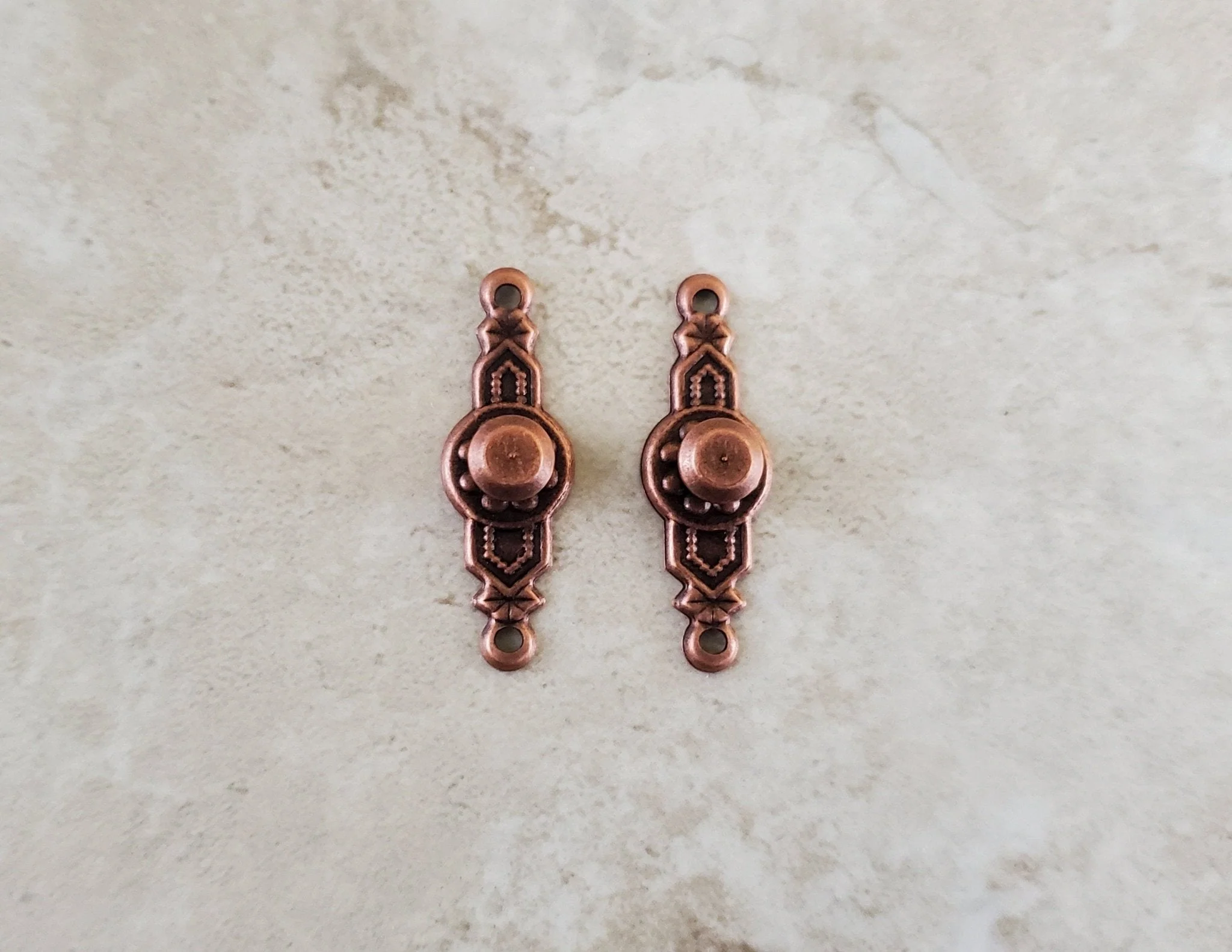 Dollhouse Miniature Doorknobs Handles Fancy Bronze 1 Set 1:12 Scale CLA05511
