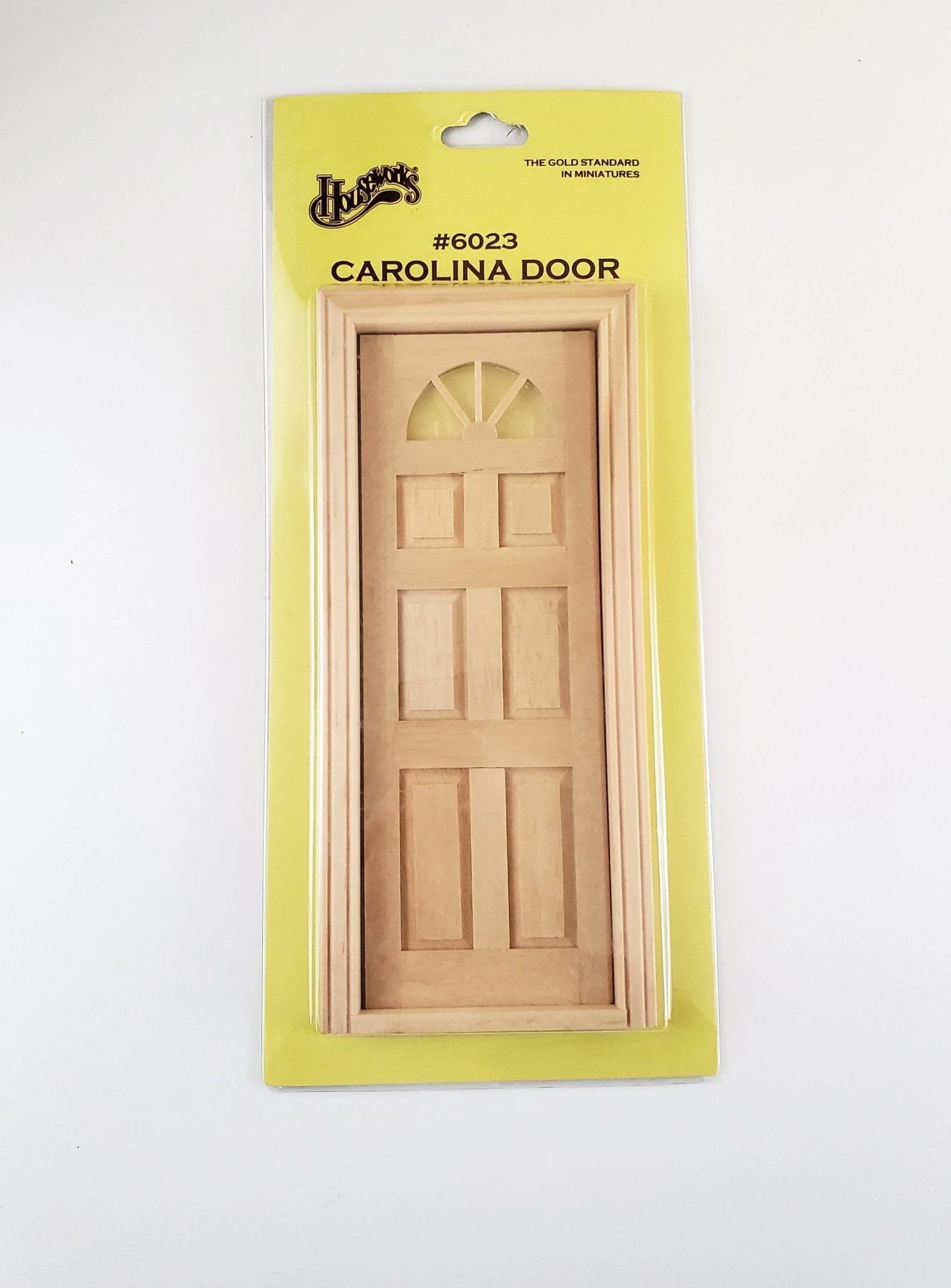 Dollhouse Miniature Exterior Door Carolina Half Moon 1:12 Scale Houseworks #6023