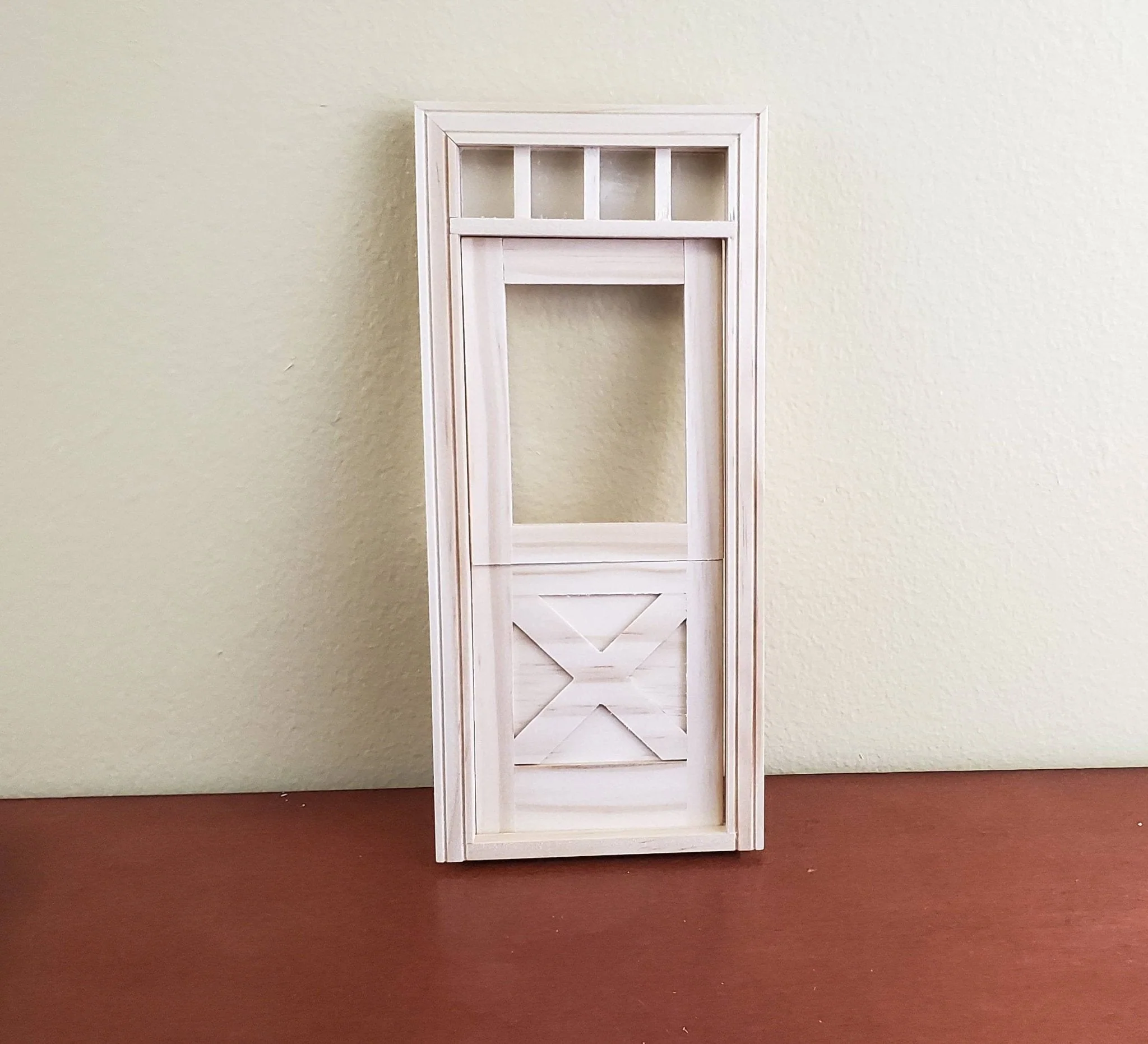 Dollhouse Miniature Exterior Door Crossbuck Dutch Door 1:12 Scale Houseworks #6009