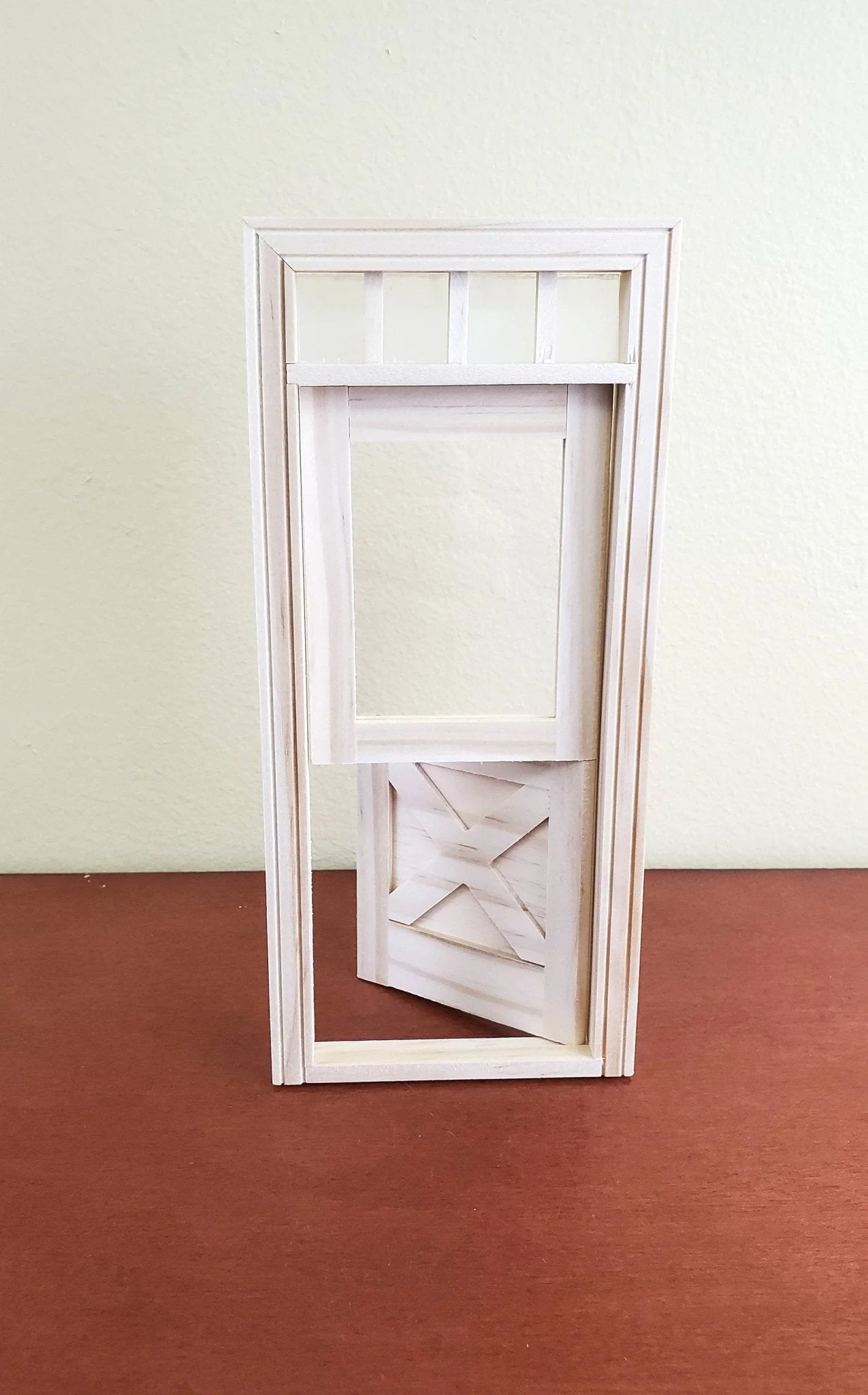 Dollhouse Miniature Exterior Door Crossbuck Dutch Door 1:12 Scale Houseworks #6009 - Image 3