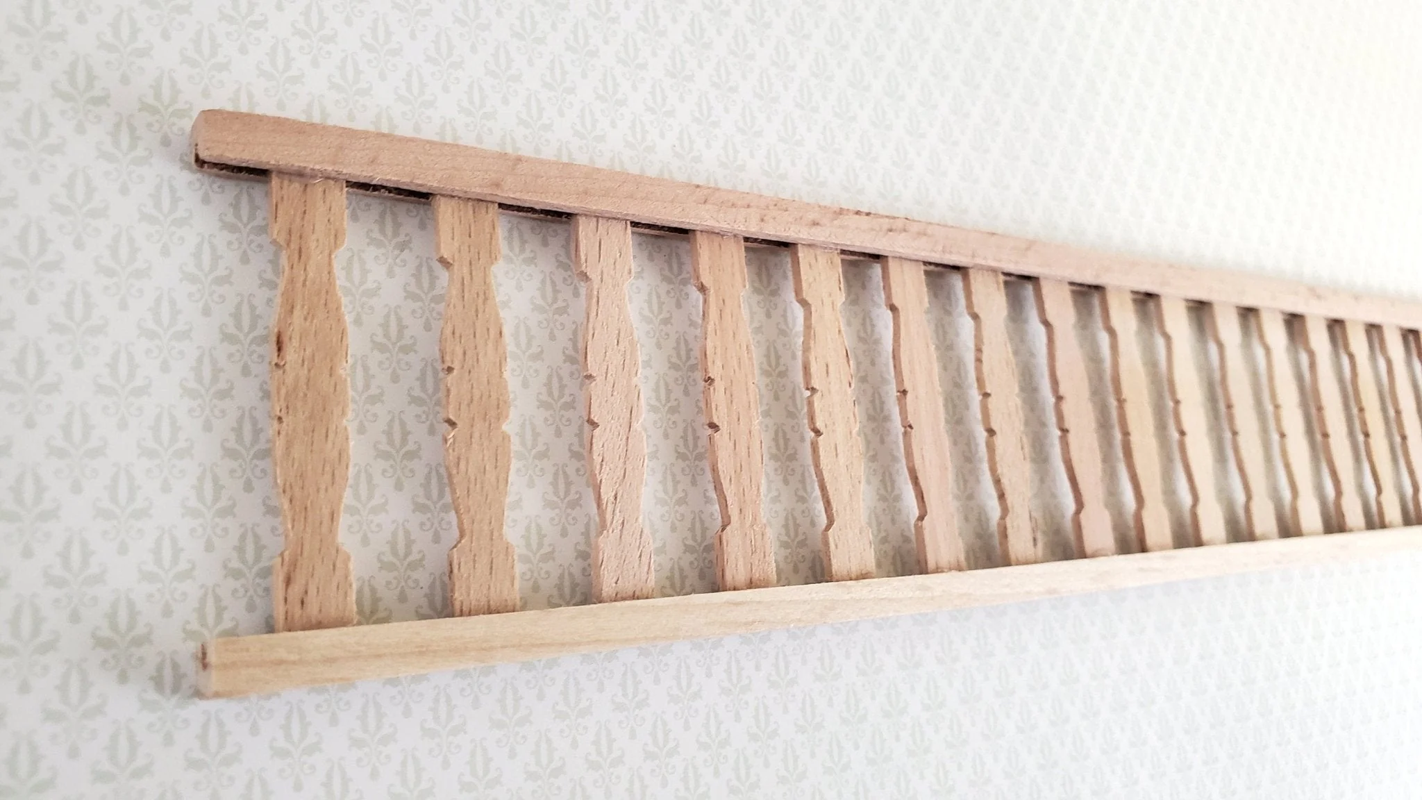 Dollhouse Miniature Fence Railing 1 Piece for Porches Decks Gardens 1:12 Scale