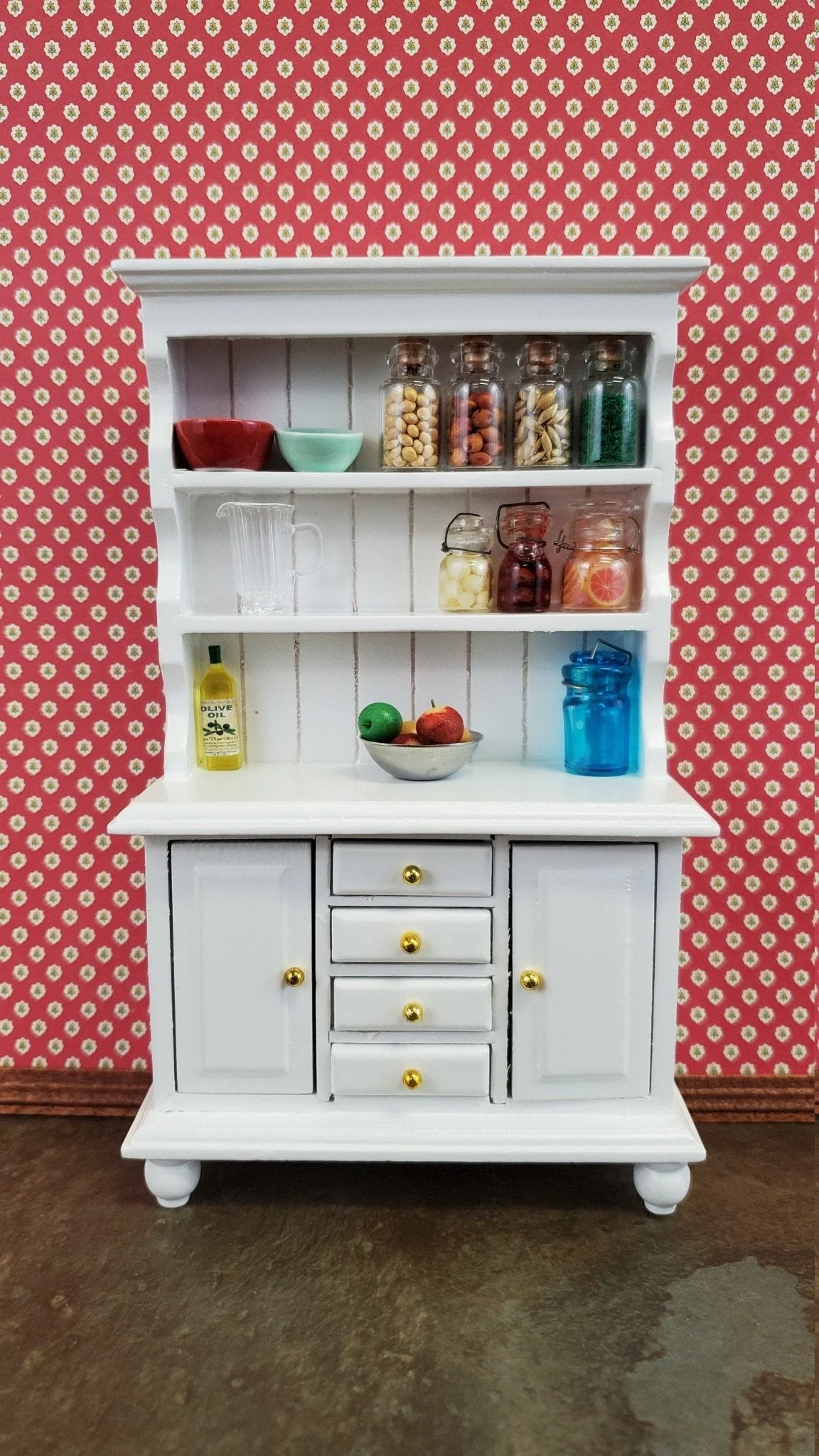 Dollhouse Miniature Glass Spice Jars with Cork 1:12 Scale Food Kitchen Accessory - Image 2