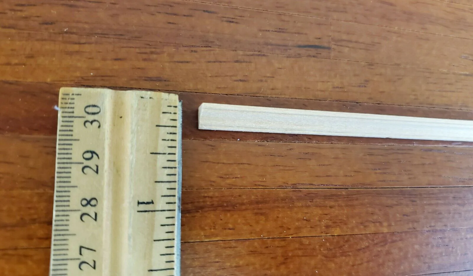 Dollhouse Miniature Half Scale Crown Cornice Molding Trim 5 Pieces 18" long 1:24 - Image 3