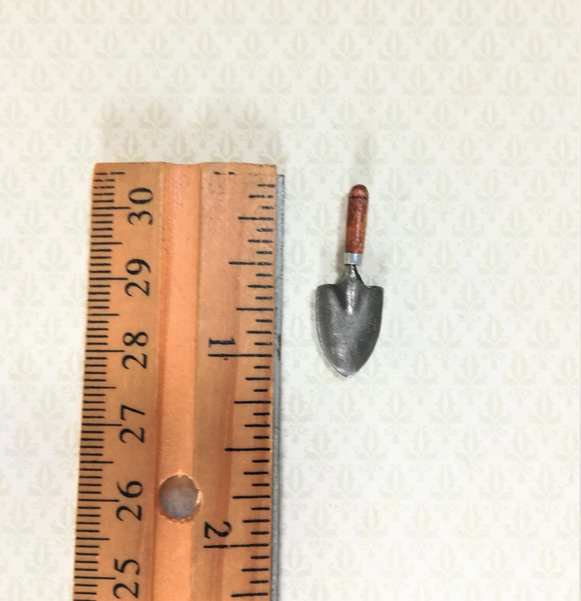 Dollhouse Miniature Hand Trowel Sir Thomas Thumb 1:12 Scale Garden Tool Small Shovel - Image 2