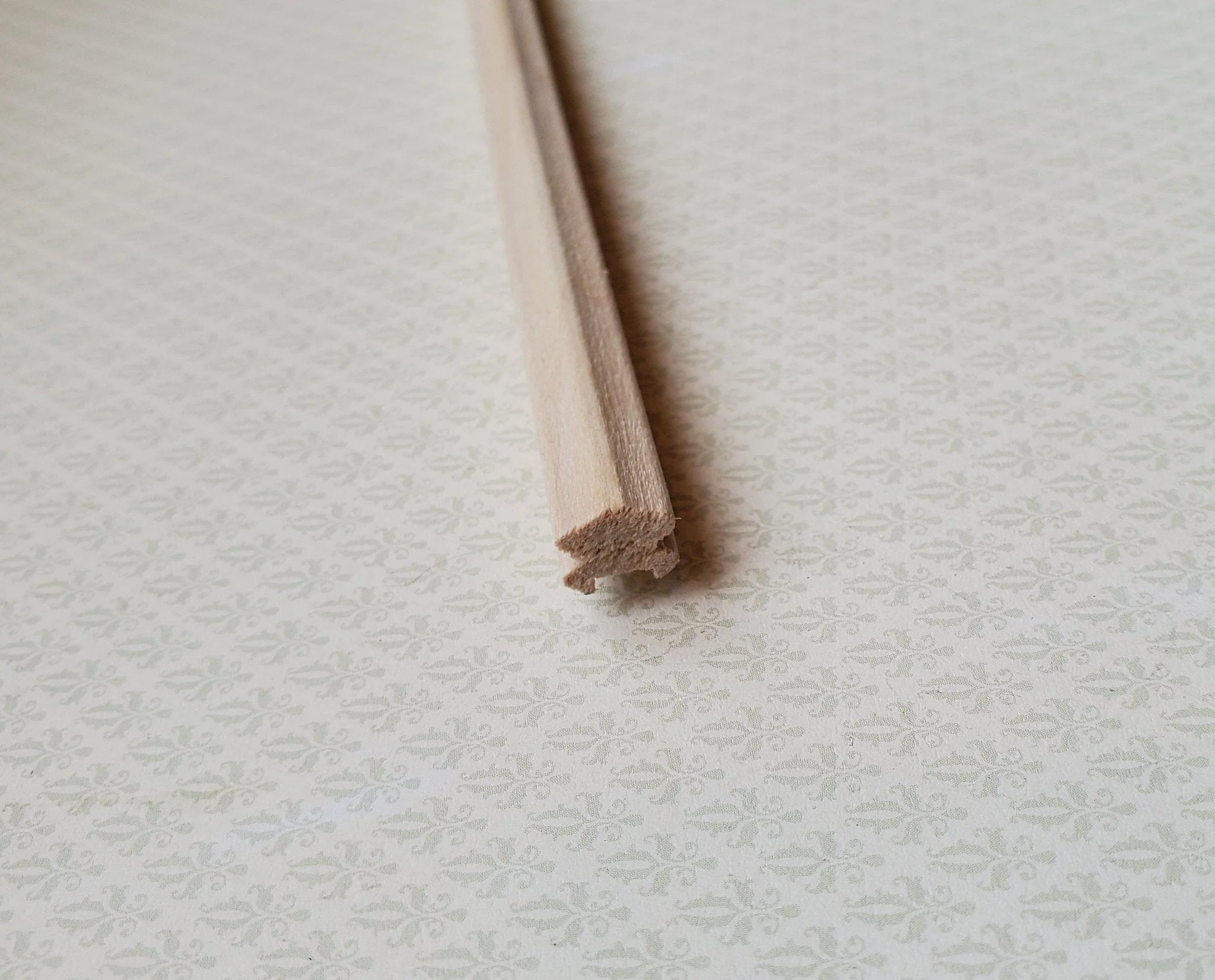 Dollhouse Miniature Handrail Banister for Stairs 3/8" w x 18" long 1:12 Scale HRB10