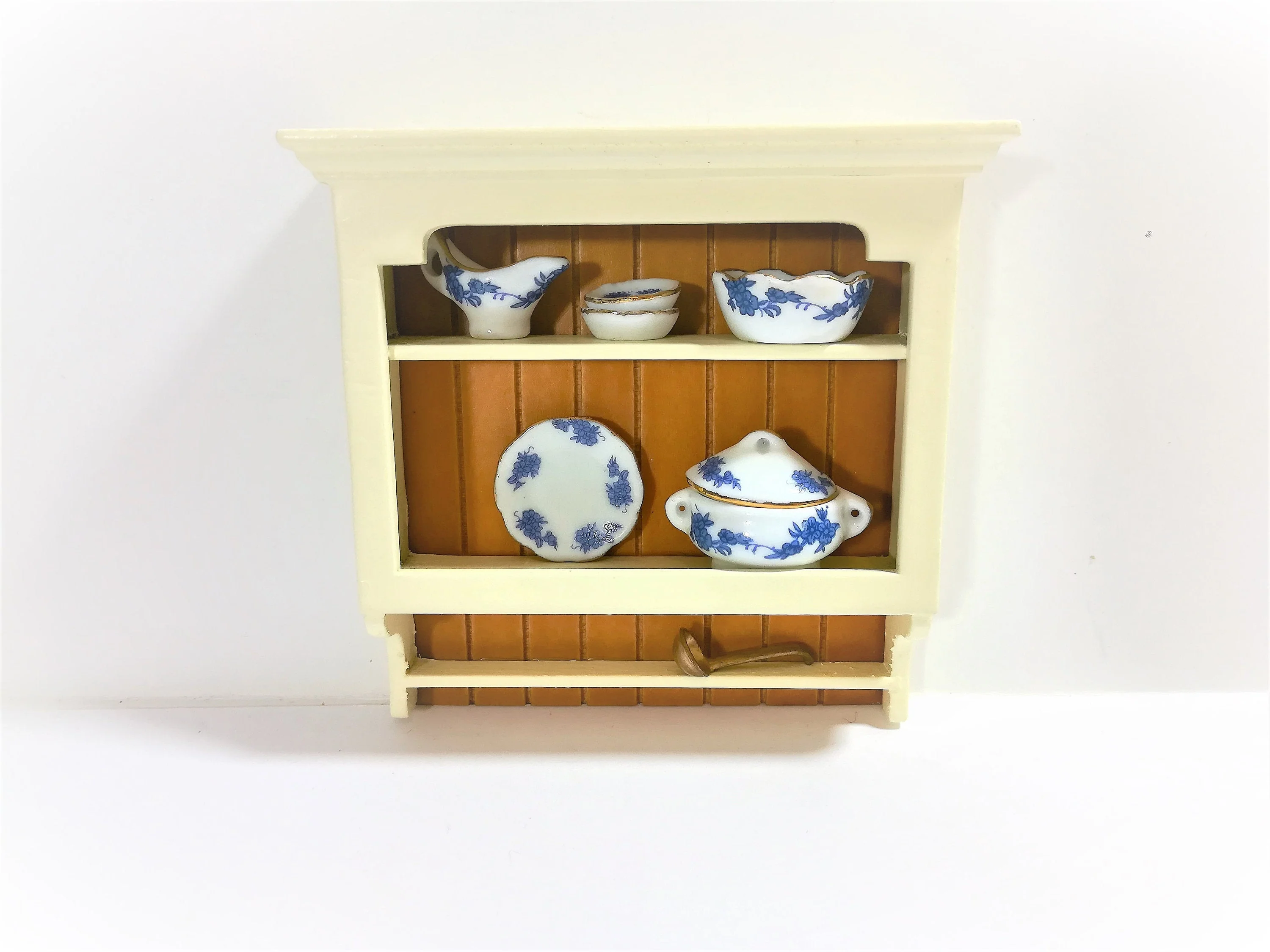 Dollhouse Miniature Hanging Shelf Cream 1:12 Scale Kitchen Bathroom Furniture - Image 2