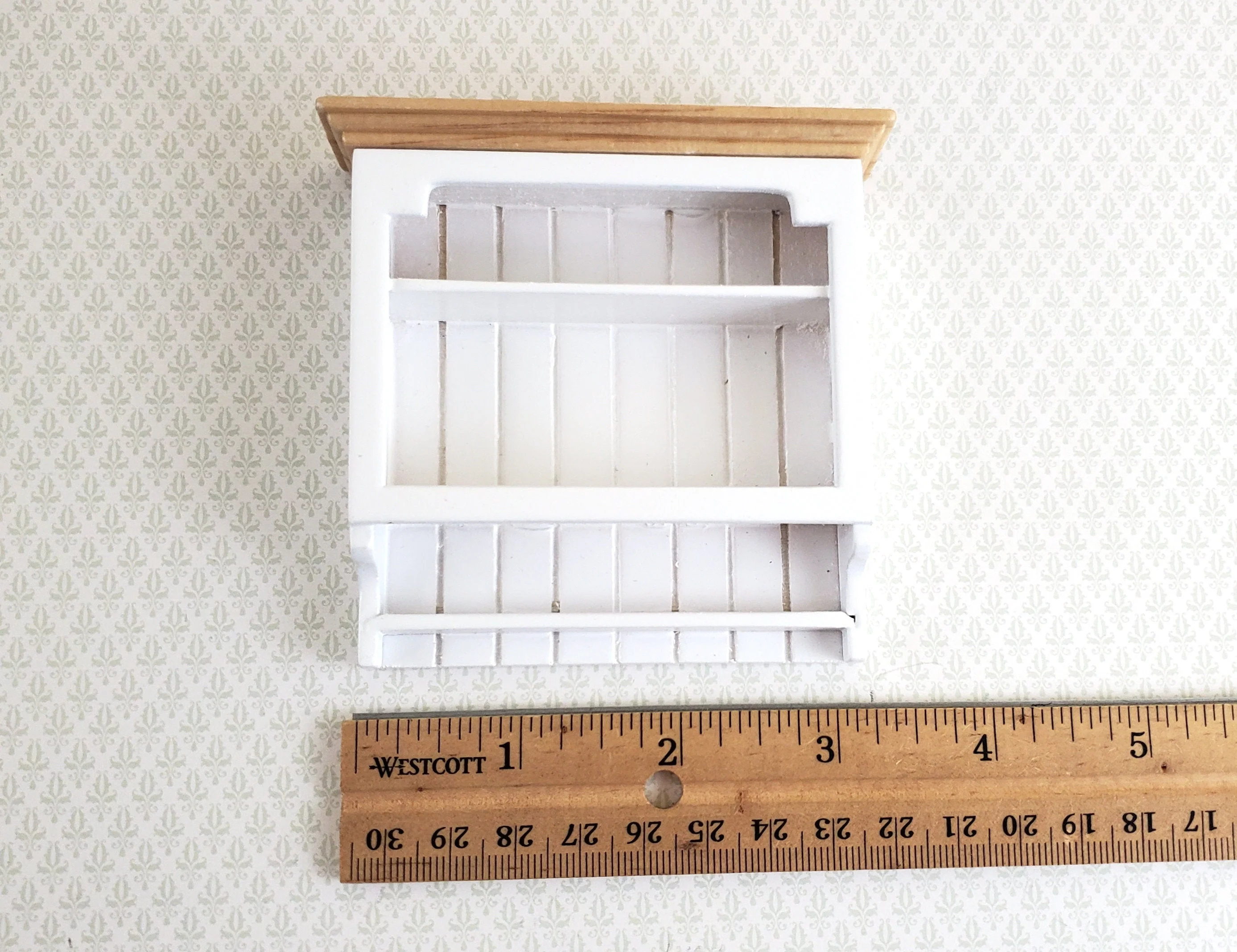 Dollhouse Miniature Hanging Shelf White 1:12 Scale Kitchen Bathroom Furniture - Image 3