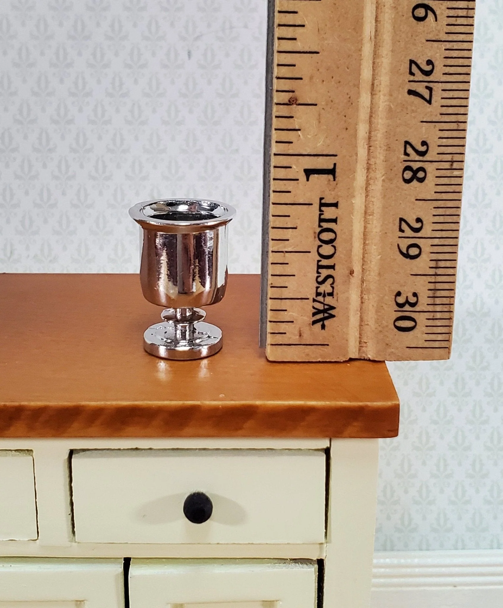 Dollhouse Miniature Ice Bucket for Wine Bottles or Champagne 1:12 Scale Miniature Kitchen - Image 3