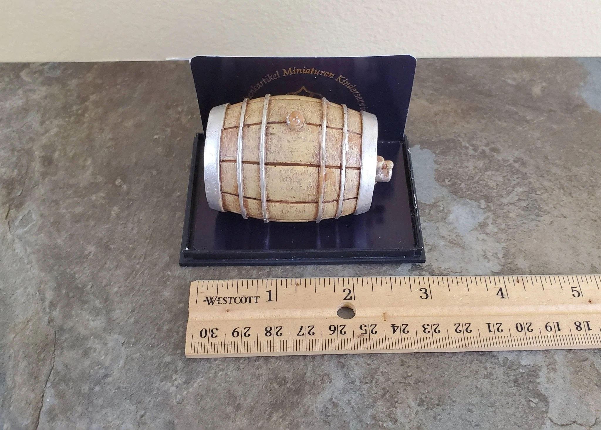 Dollhouse Miniature Keg Large with Tap 1:12 Scale Tapped Keg Beer Whiskey Barrel - Image 4