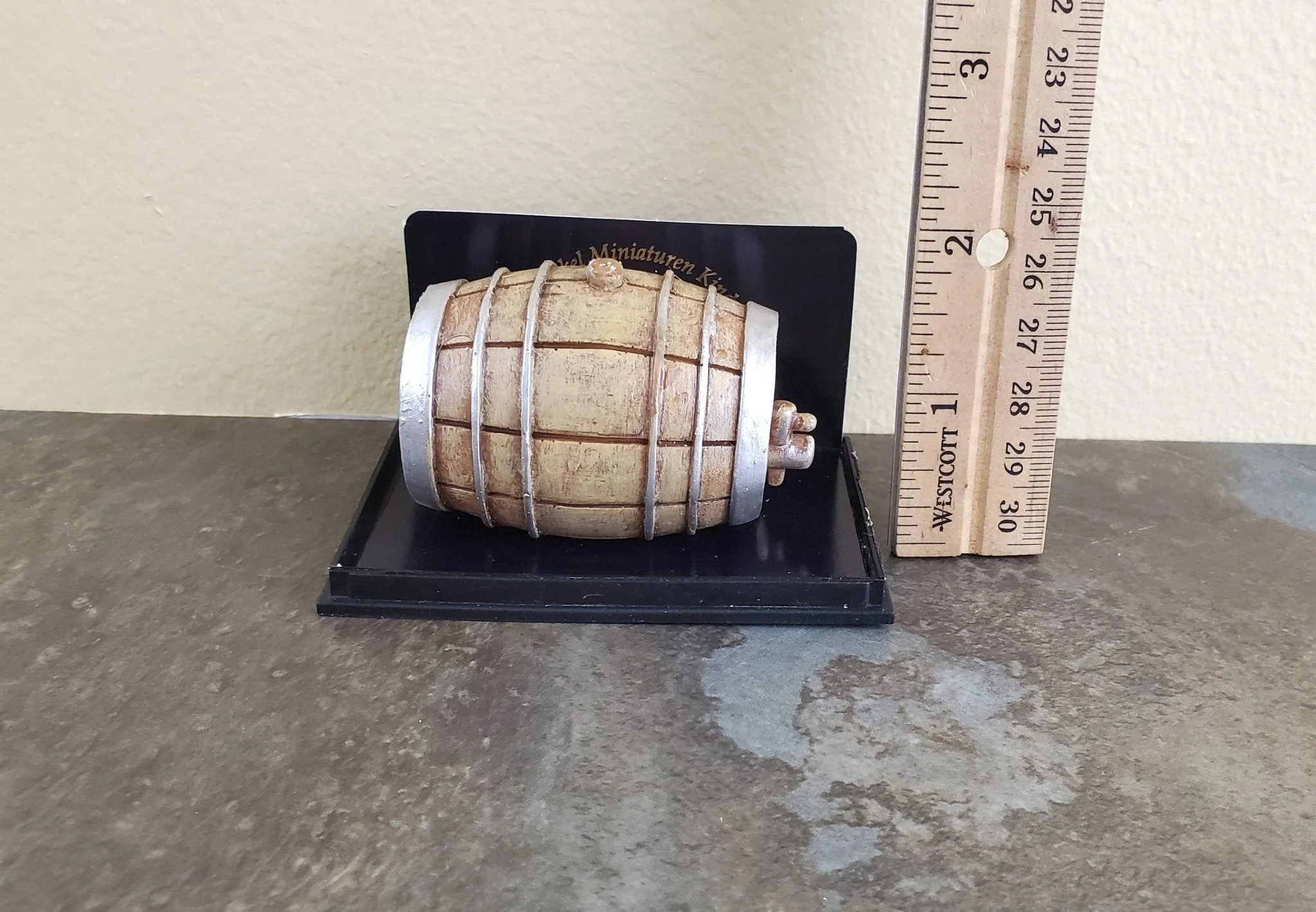 Dollhouse Miniature Keg Large with Tap 1:12 Scale Tapped Keg Beer Whiskey Barrel - Image 5