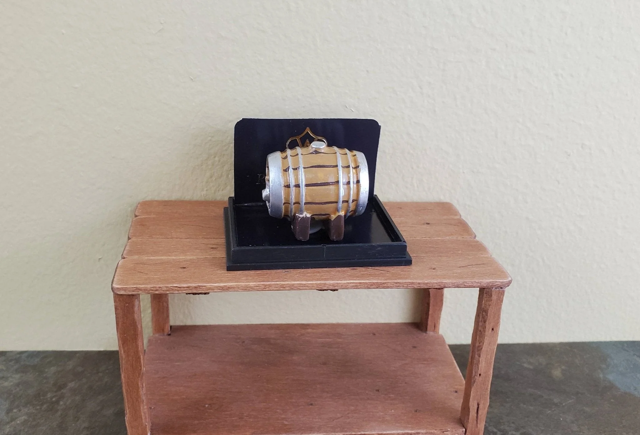 Dollhouse Miniature Keg with Tap Small 1:12 Scale Keg Beer or Wine Cask Reutter - Image 4