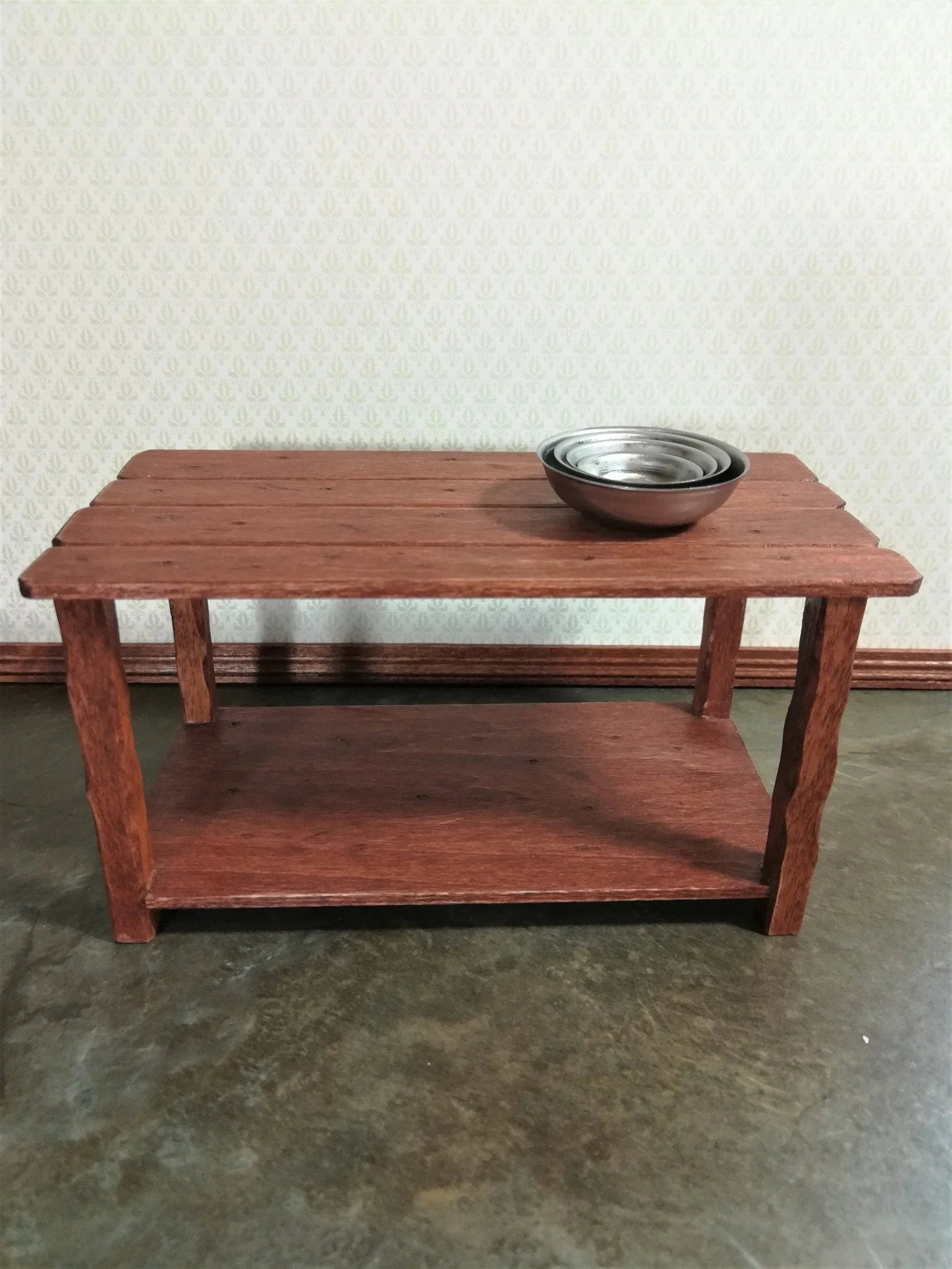 Dollhouse Miniature Kitchen Metal Stacking Mixing Bowls 1:12 Scale Set of 4 - Image 5