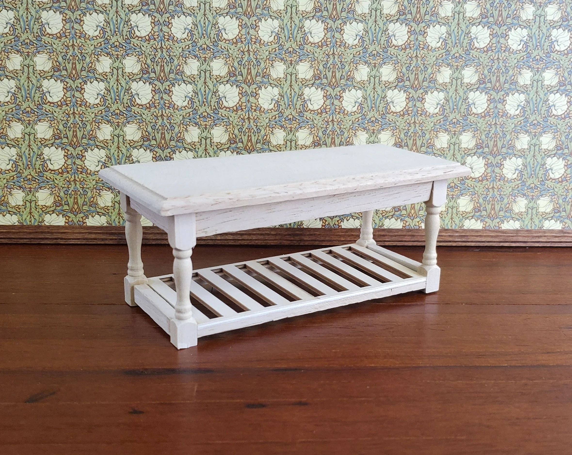 Dollhouse Miniature Large Kitchen Prep Table 1:12 Scale Unfinished Furniture