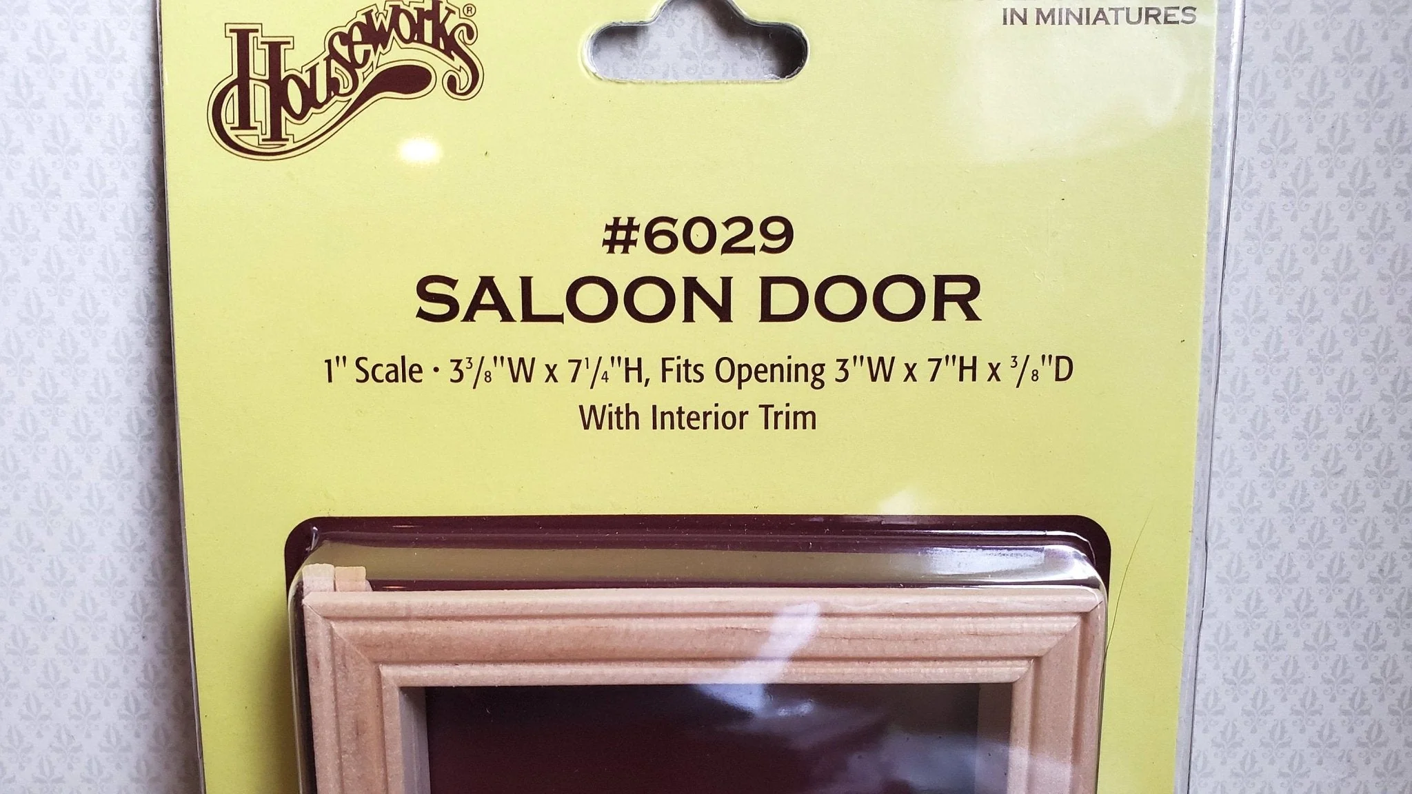 Dollhouse Miniature Old West Saloon Bar Door Split 1:12 Scale by Houseworks 6029 - Image 3