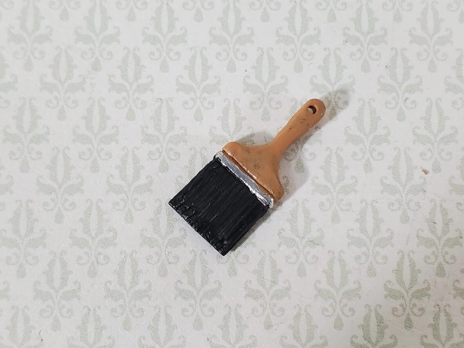 Dollhouse Miniature Paint Brush Large Size 1:12 Scale Painted Metal