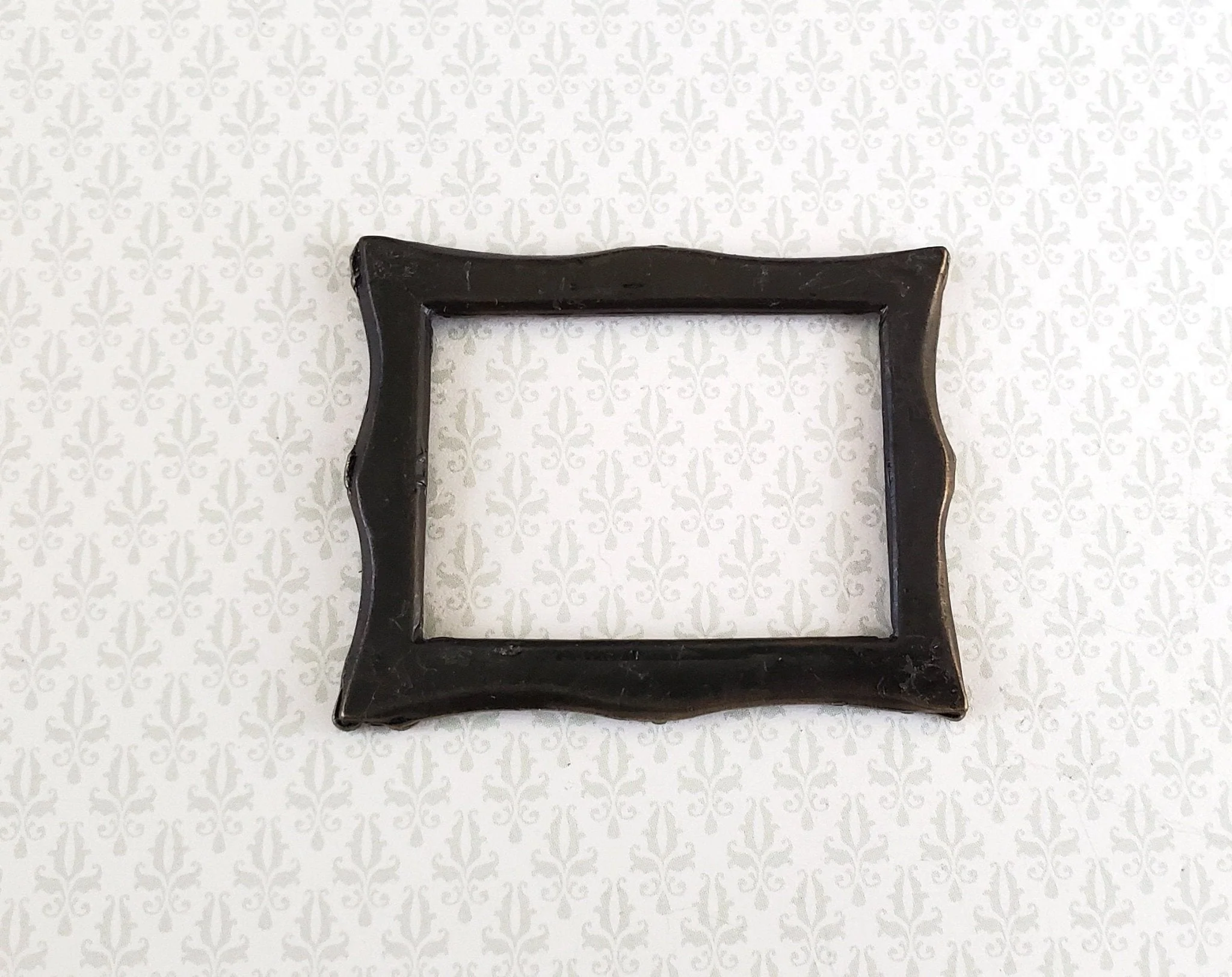 Dollhouse Miniature Picture Frame Metal Antique Bronze for Paintings 1:12 Scale - Image 5