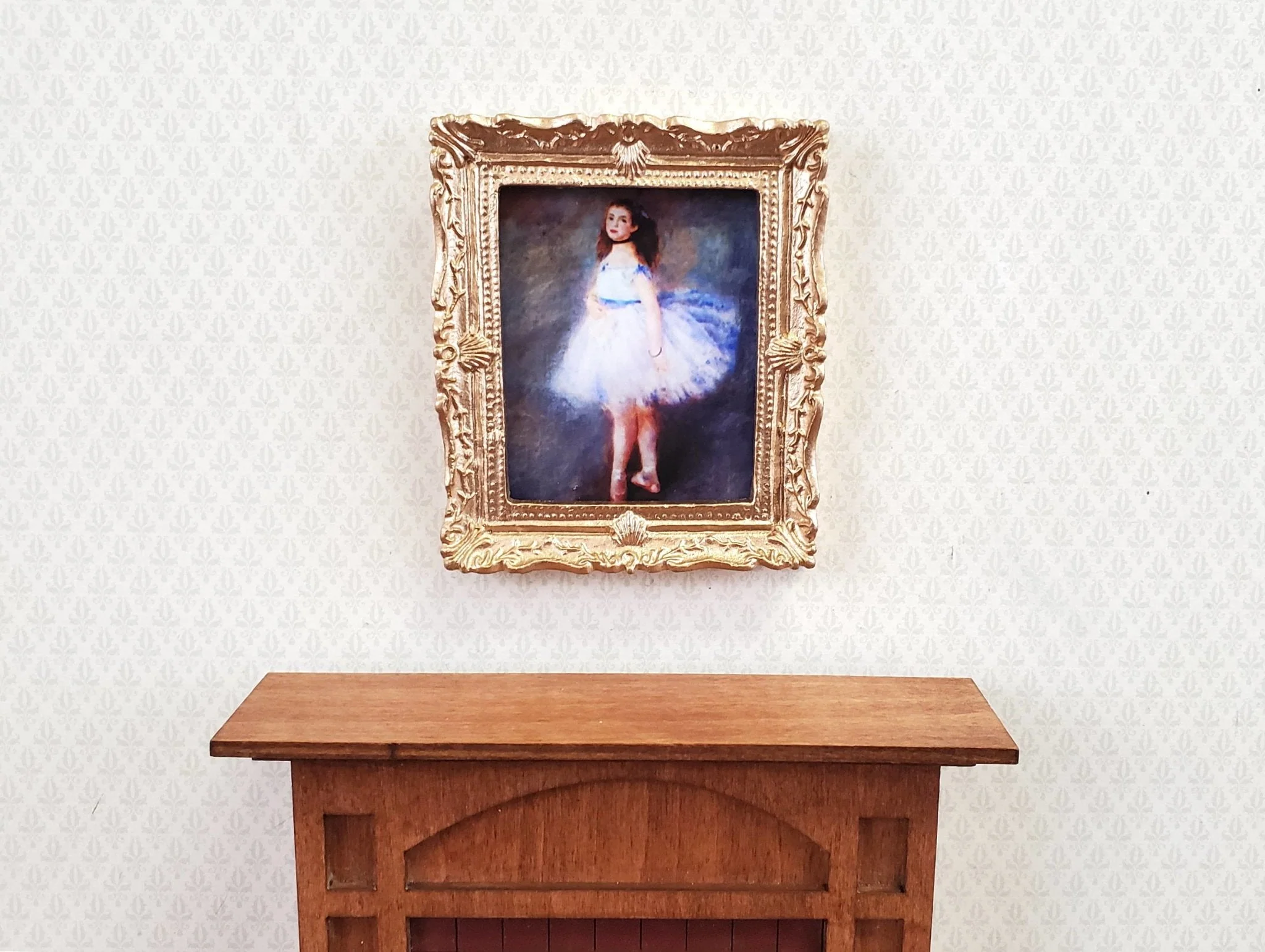 Miniature The Dancer Ballerina by Renoir Framed Print 1:12 Scale Handmade - Image 4