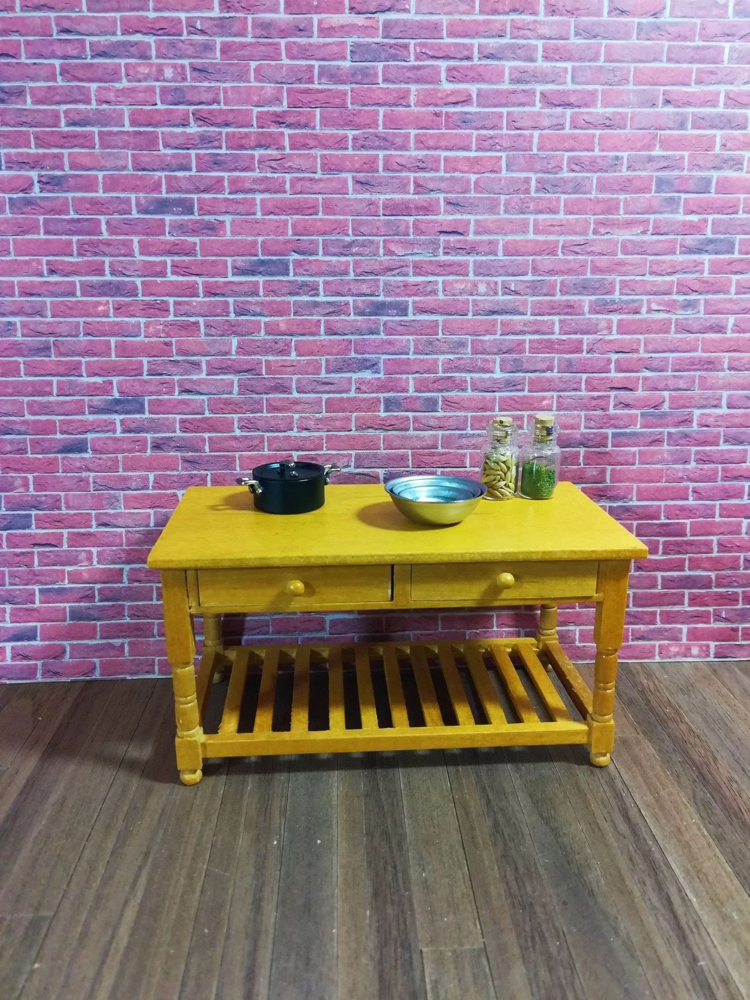 Dollhouse Miniature Red Brick Textured Embossed Paper 1:12 Scale - Image 3