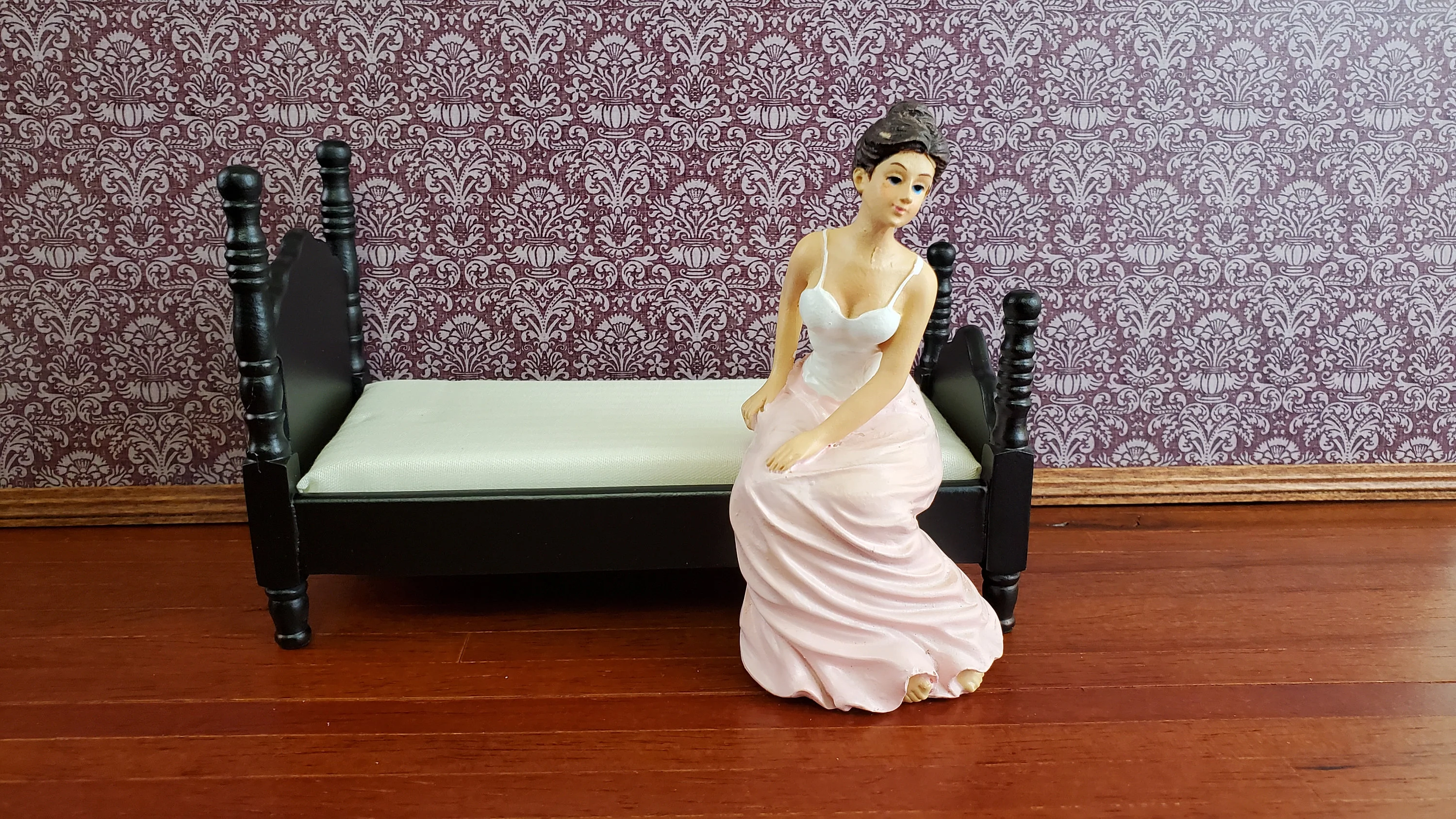 Dollhouse Miniature Seated Victorian Lady in Corset Resin 1:12 Scale SMALL Petite - Image 3