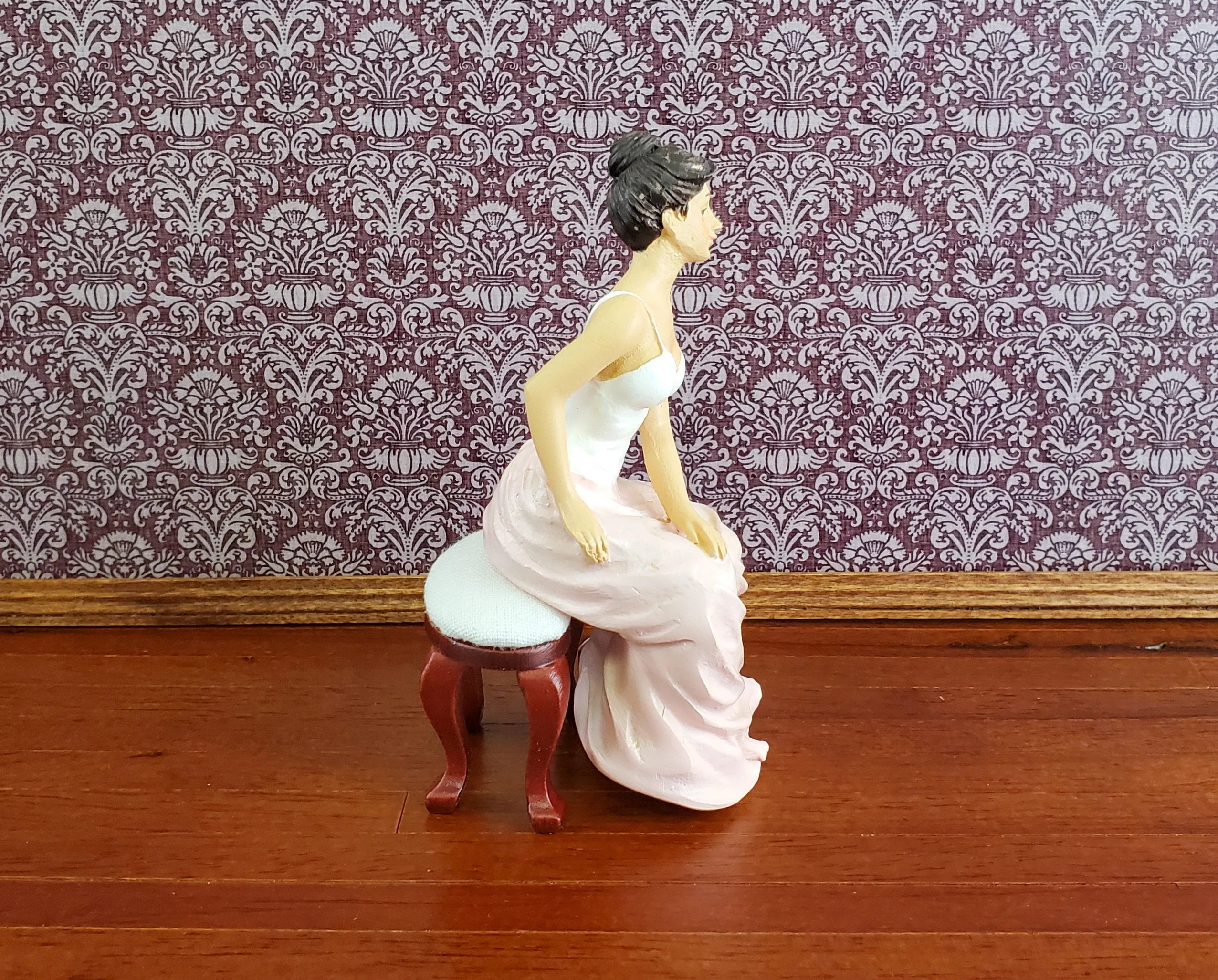 Dollhouse Miniature Seated Victorian Lady in Corset Resin 1:12 Scale SMALL Petite - Image 9