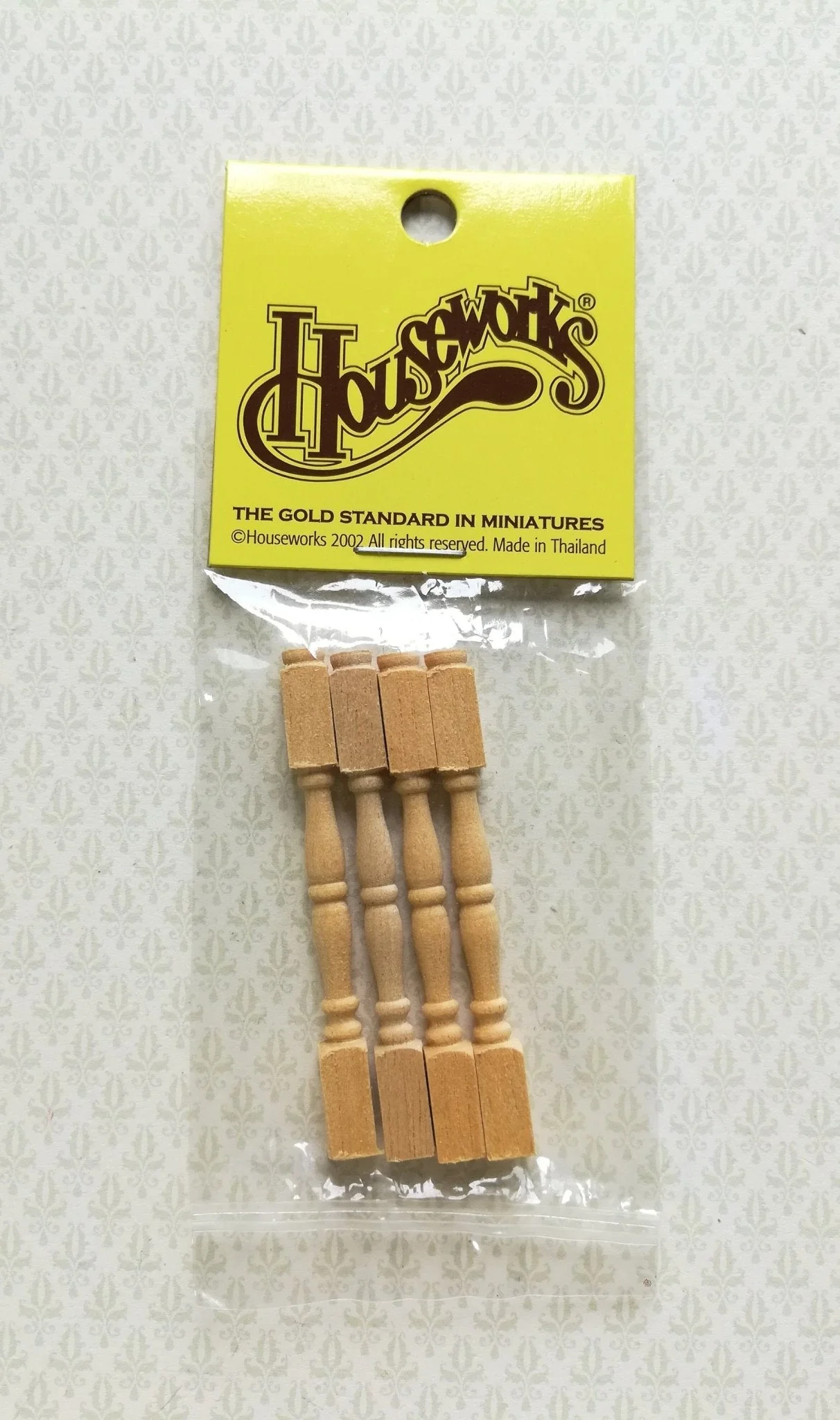 Dollhouse Miniature Spindles Wood Table Legs 4 Pieces 1:12 Scale 2 1/8" Long - Image 2