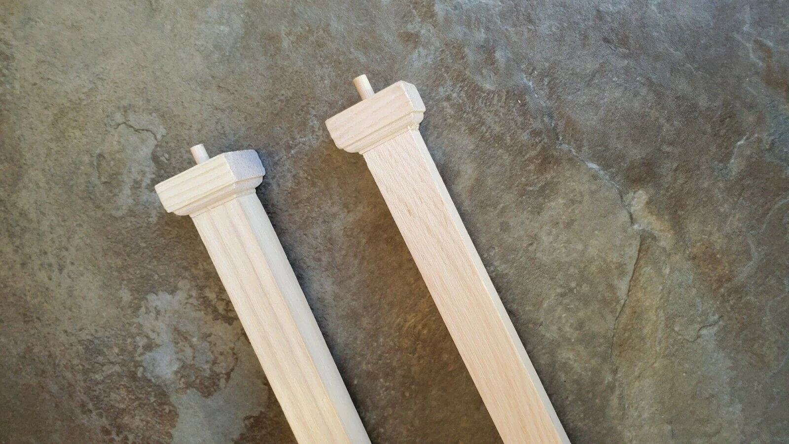 Dollhouse Miniature Square Columns Pillars 2 pieces 8 3/8" Tall 1:12 Scale - Image 3