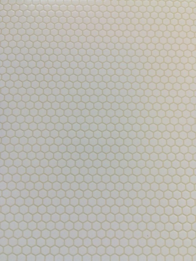 Dollhouse Miniature Tile Flooring Faux White Hexagon Textured 1:12 Scale for Kitchen or Bathroom - Image 6