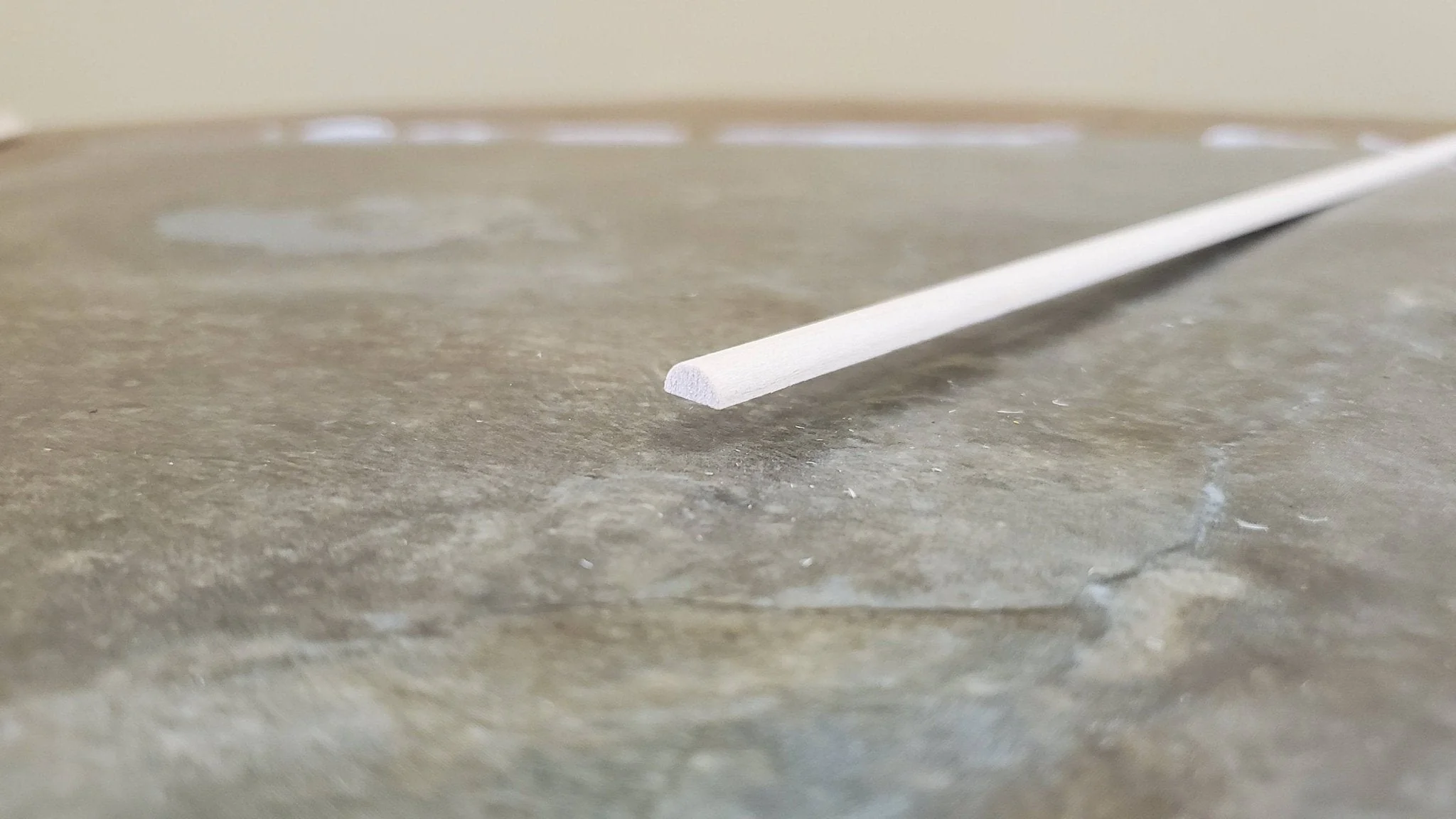 Dollhouse Miniature Trim Half Round Tiny Wood Strip 1/4" x 18" long 1:12 Scale