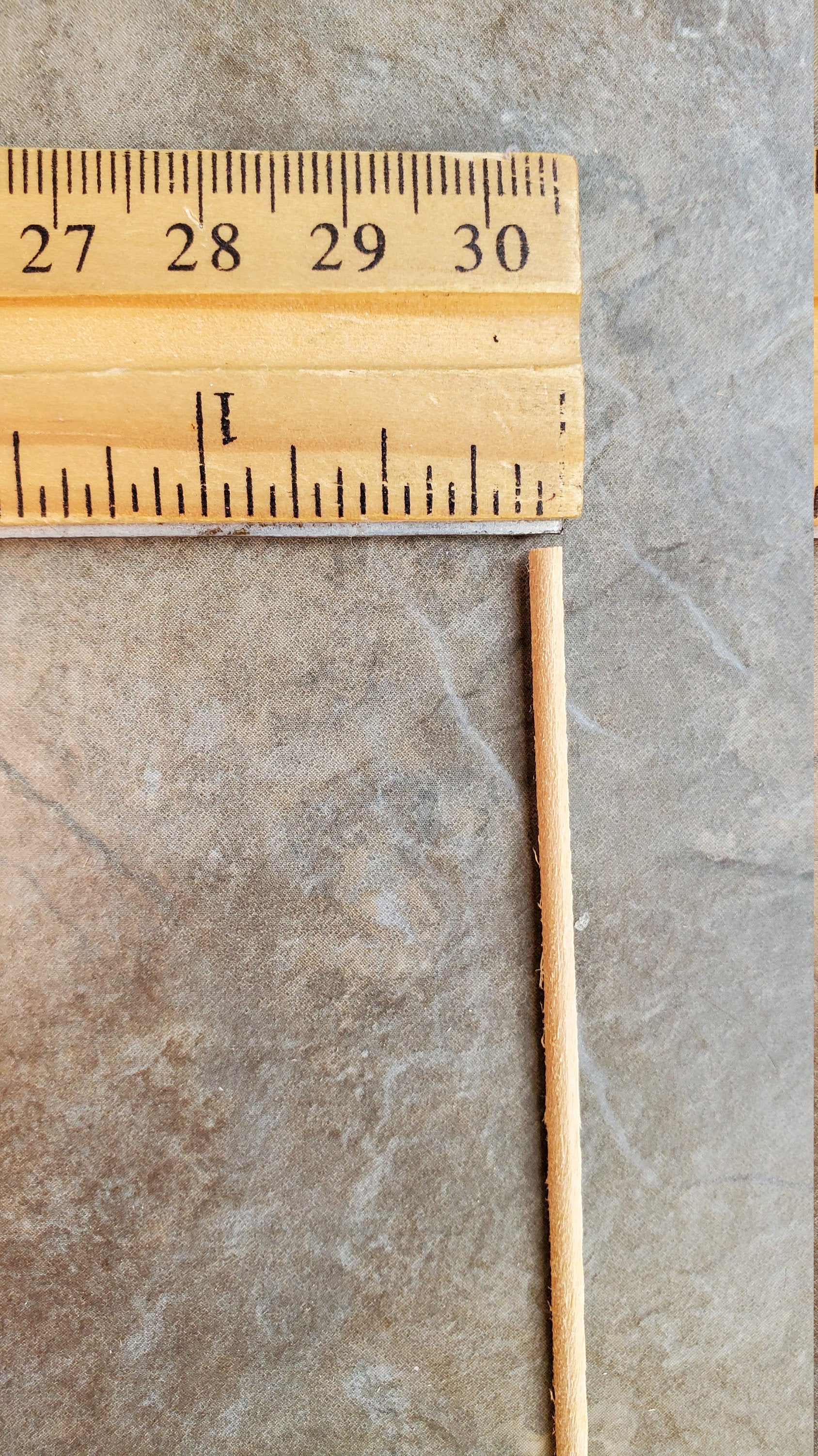 Dollhouse Miniature Trim Quarter Round Tiny Wood Strip 5/64" x 18" long 1:12 Scale - Image 2