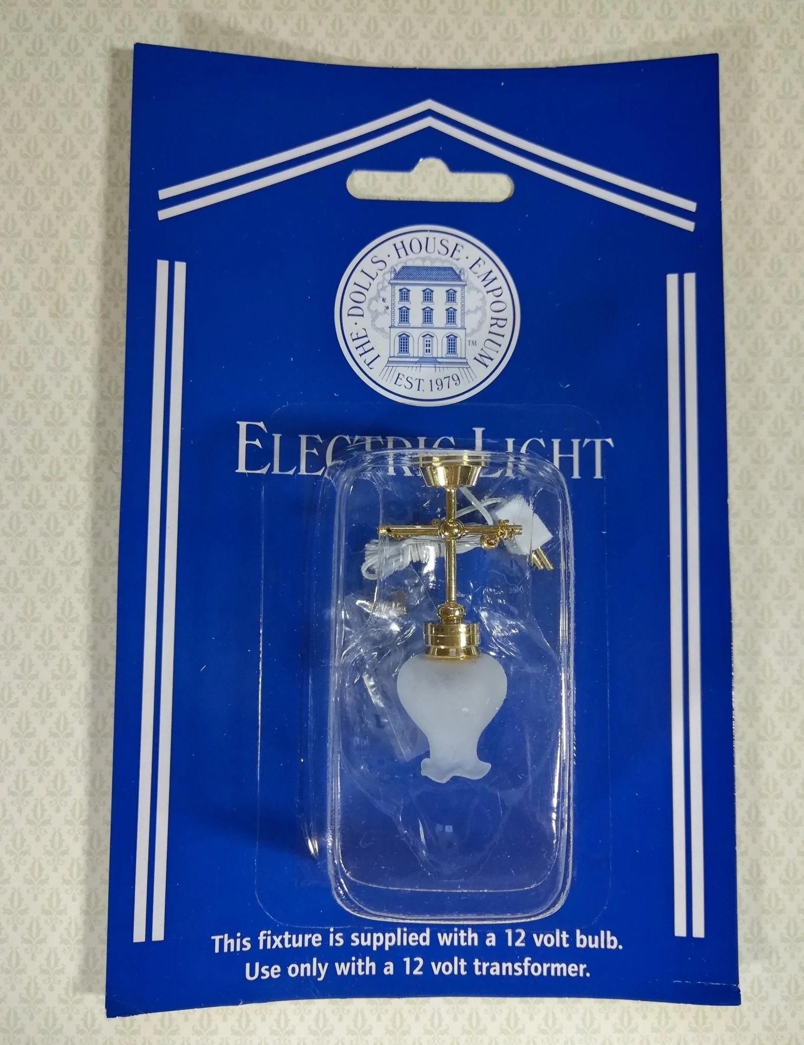 Dollhouse Miniature Tulip Ceiling Light Large Hanging Electric 1:12 Scale 12 Volt - Image 2