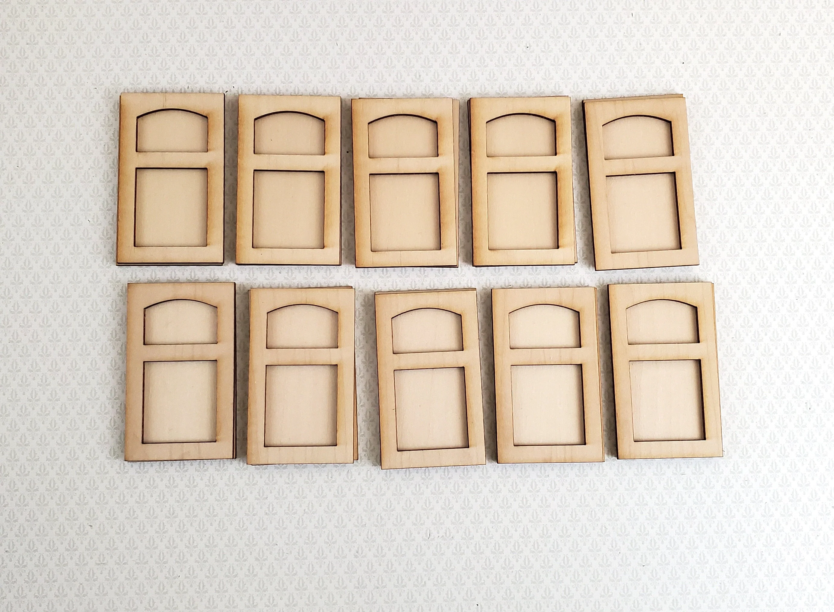 Dollhouse Miniature Wall Panels 2 Layer Classic Style x10 1:12 Scale