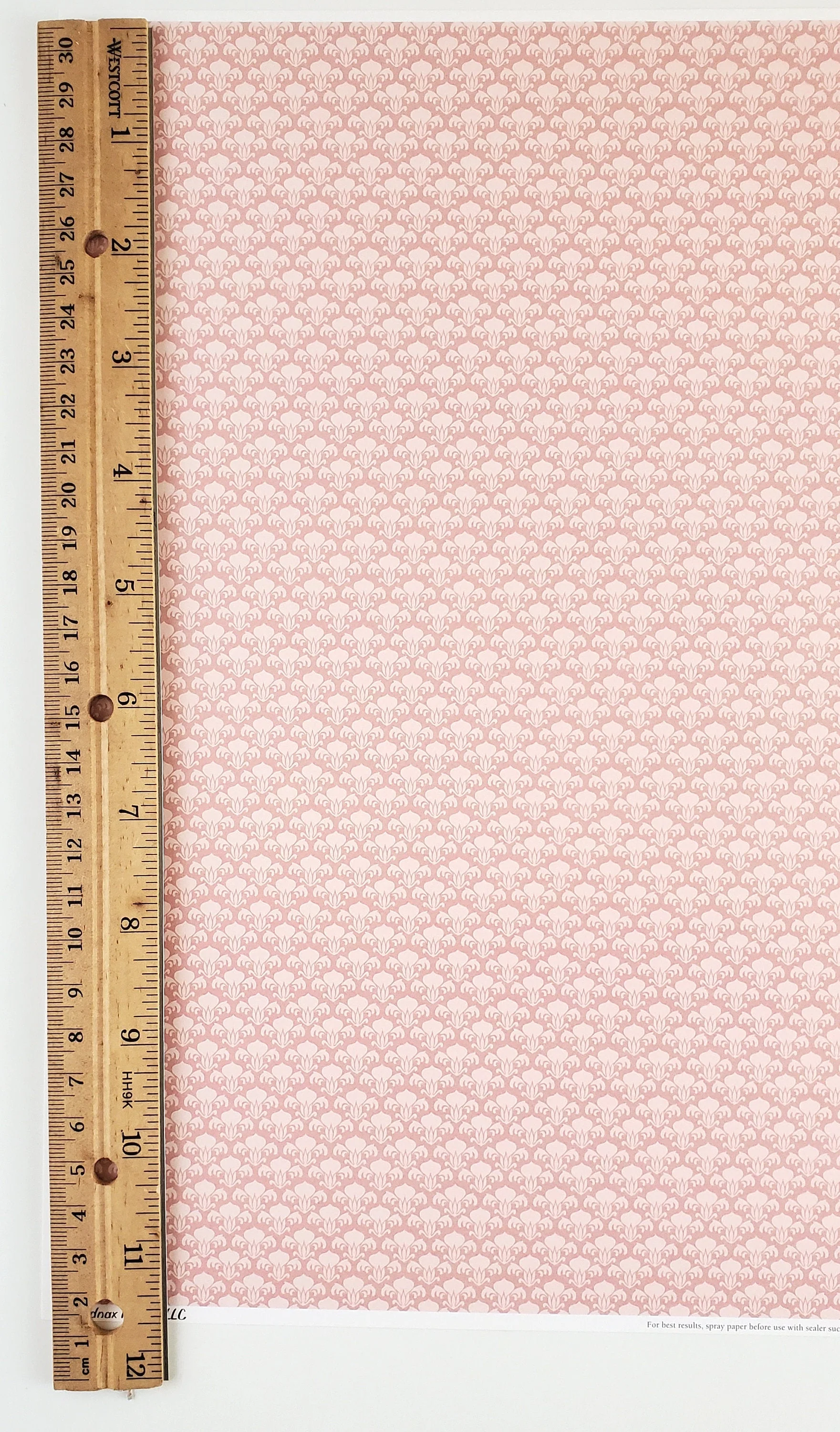 Dollhouse Miniature Wallpaper Brodnax "Pink Champagne" Victorian Craftsman Style 1:12 Scale - Image 3