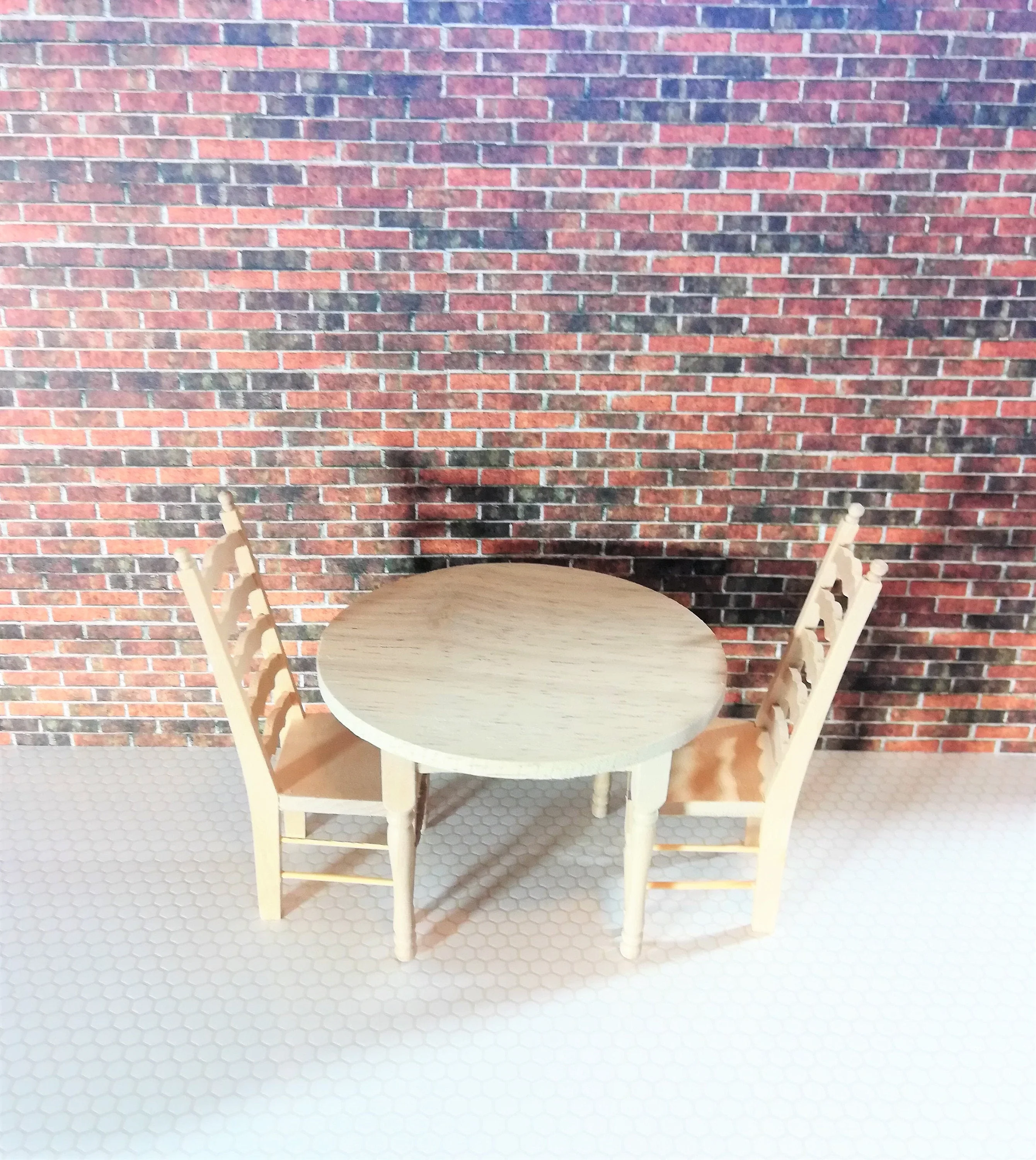 Miniature Weathered Brick Seamless Embossed Paper 1:12 Scale World Model Dollhouse - Image 6