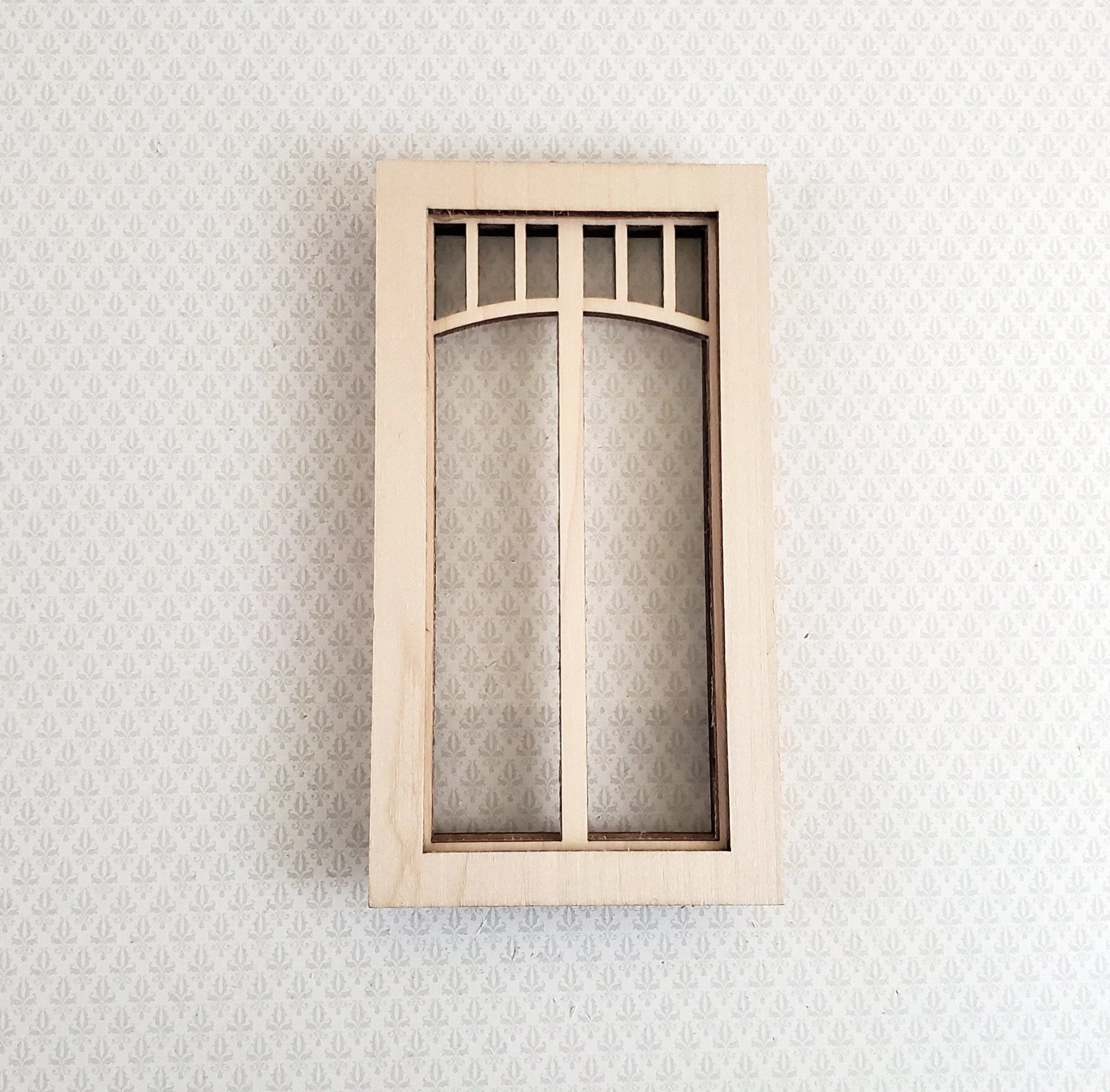 Dollhouse Miniature Window Craftsman Prairie Style 1:12 Scale Alessio 2199