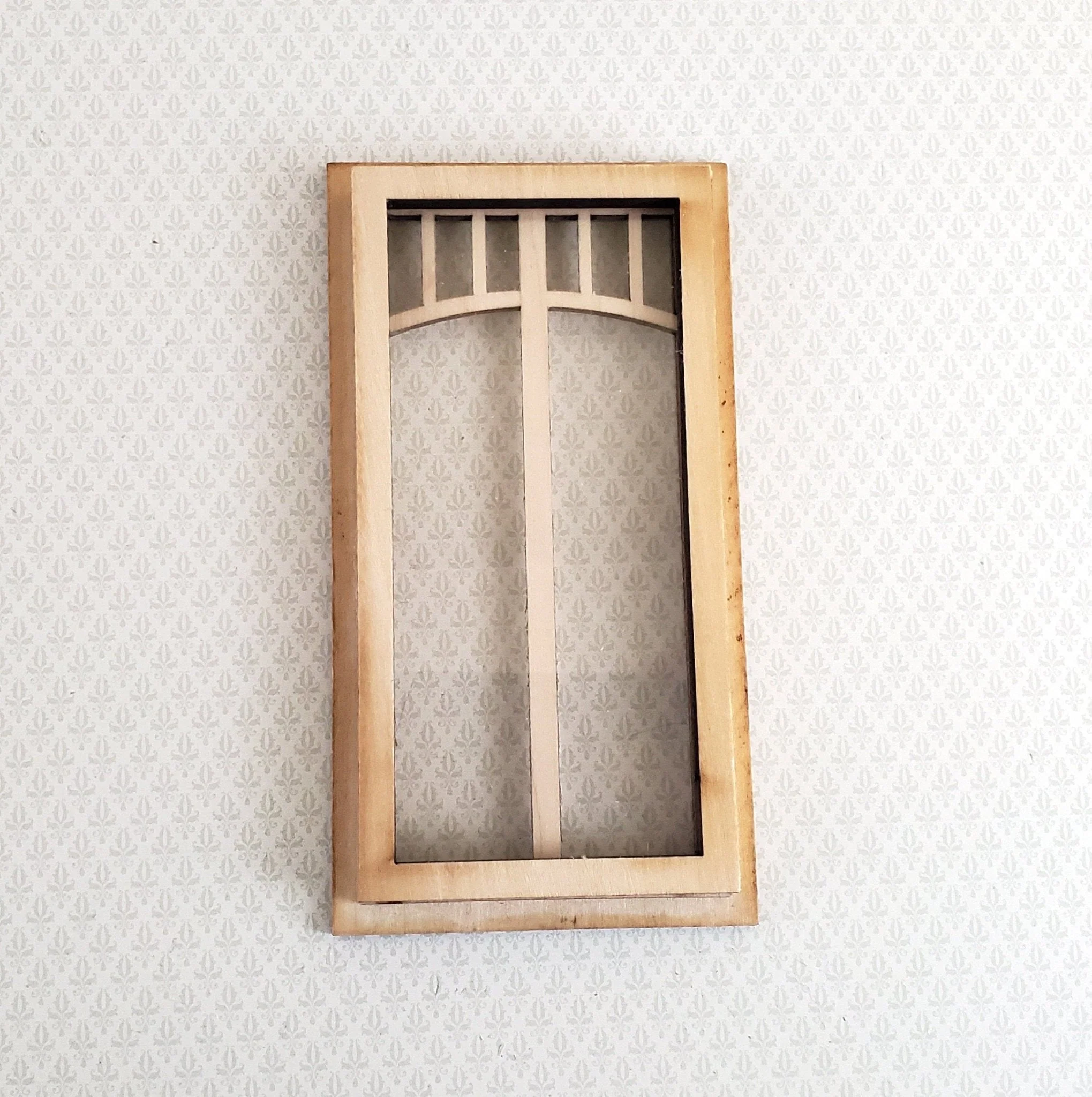 Dollhouse Miniature Window Craftsman Prairie Style 1:12 Scale Alessio 2199 - Image 3