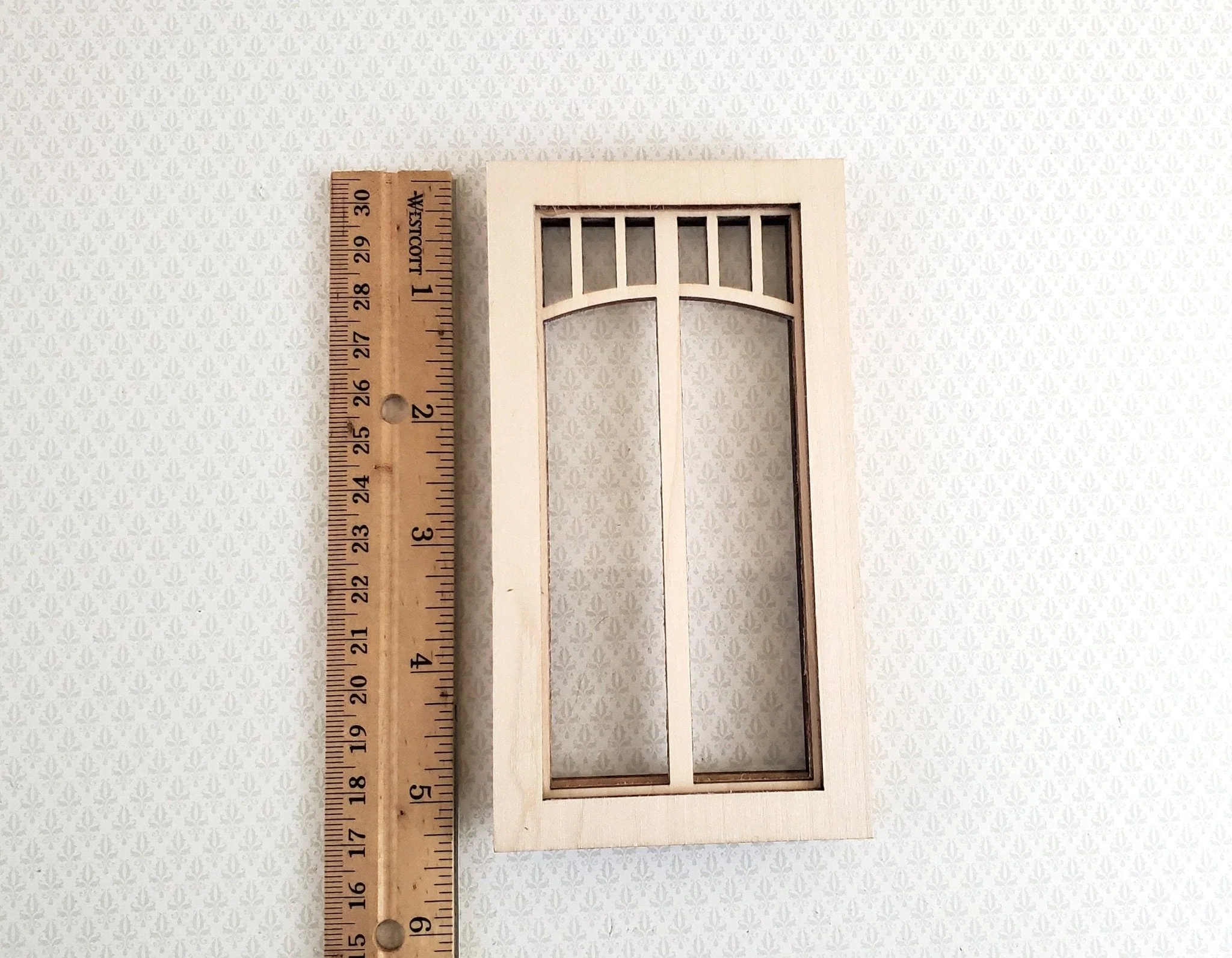 Dollhouse Miniature Window Craftsman Prairie Style 1:12 Scale Alessio 2199 - Image 4