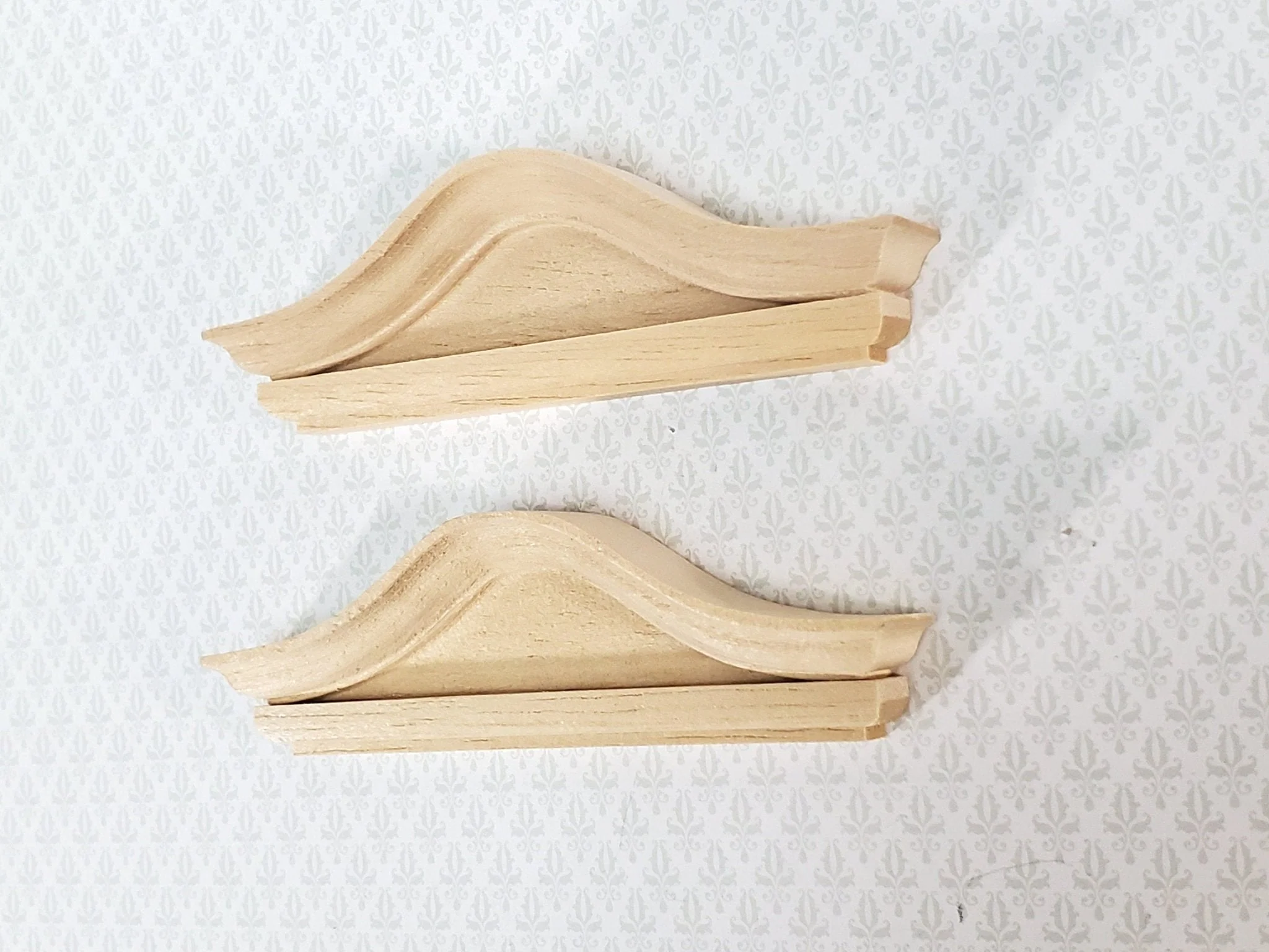 Dollhouse Miniature Window Pediment Bonnet Style Wood 1:12 Scale Houseworks #7097 - Image 2