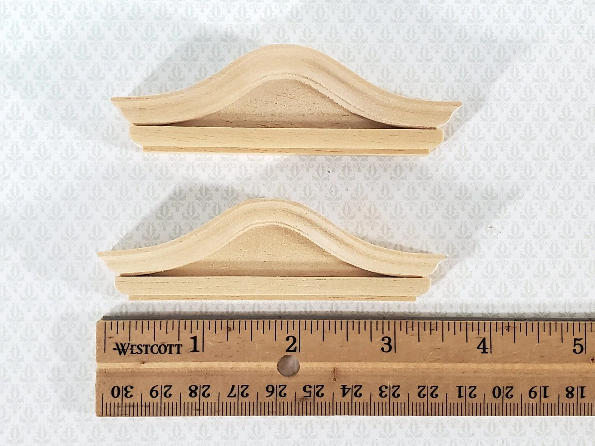 Dollhouse Miniature Window Pediment Bonnet Style Wood 1:12 Scale Houseworks #7097 - Image 3