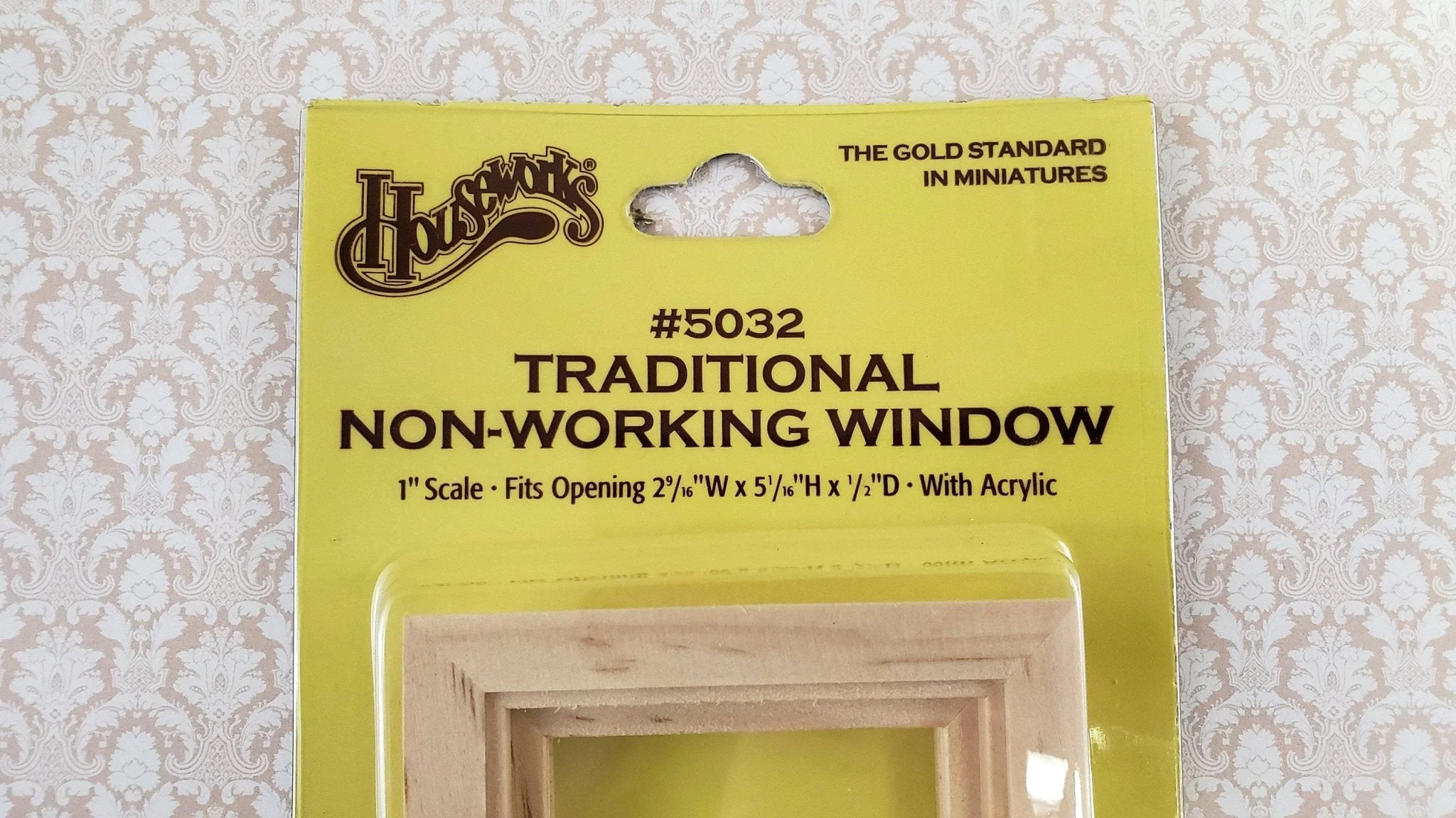 Dollhouse Miniature Window Traditional Non Working 1:12 Scale Houseworks 5032 - Image 2