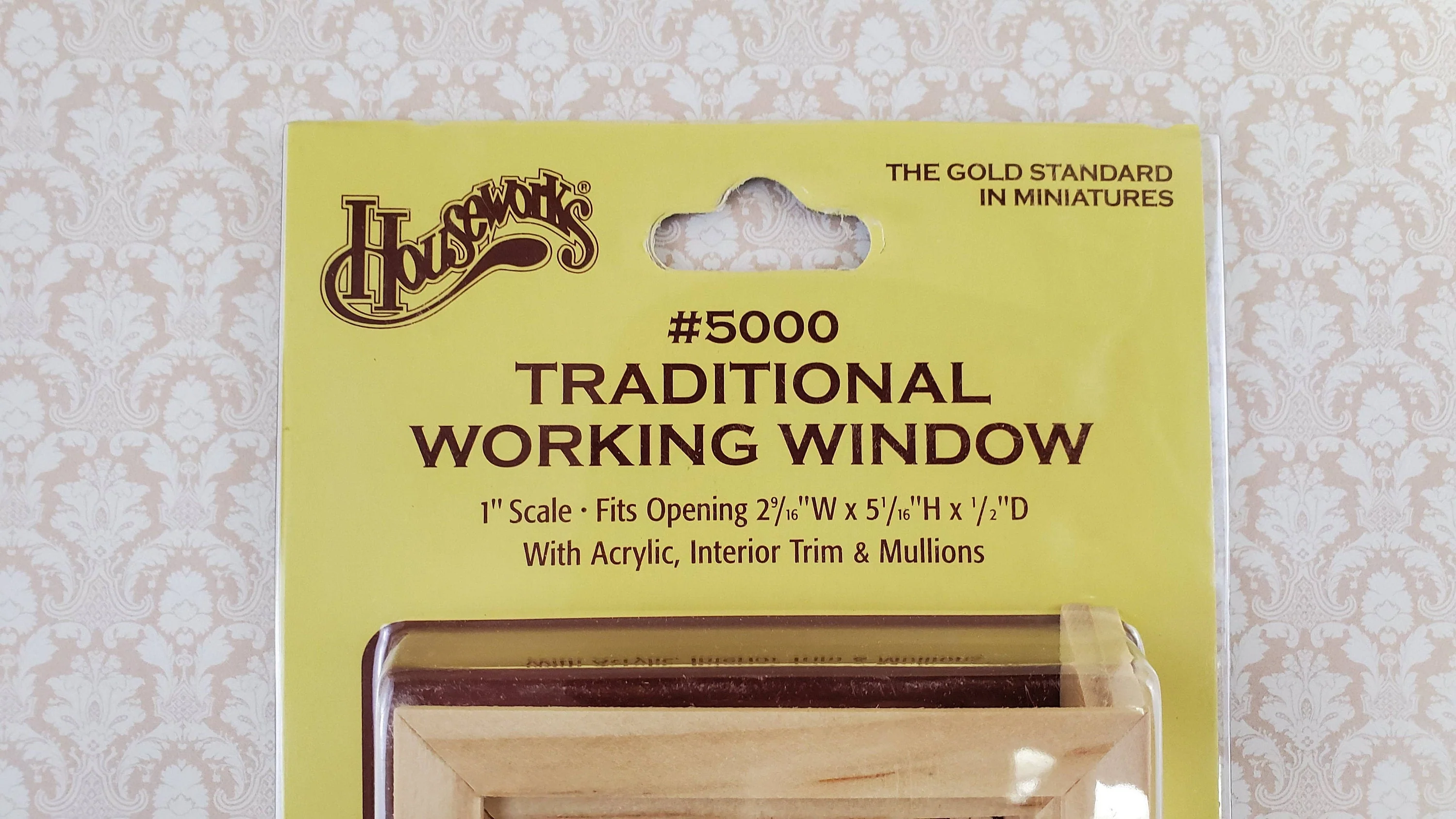 Dollhouse Miniature Window Traditional Working 1:12 Scale Houseworks #5000 - Image 2