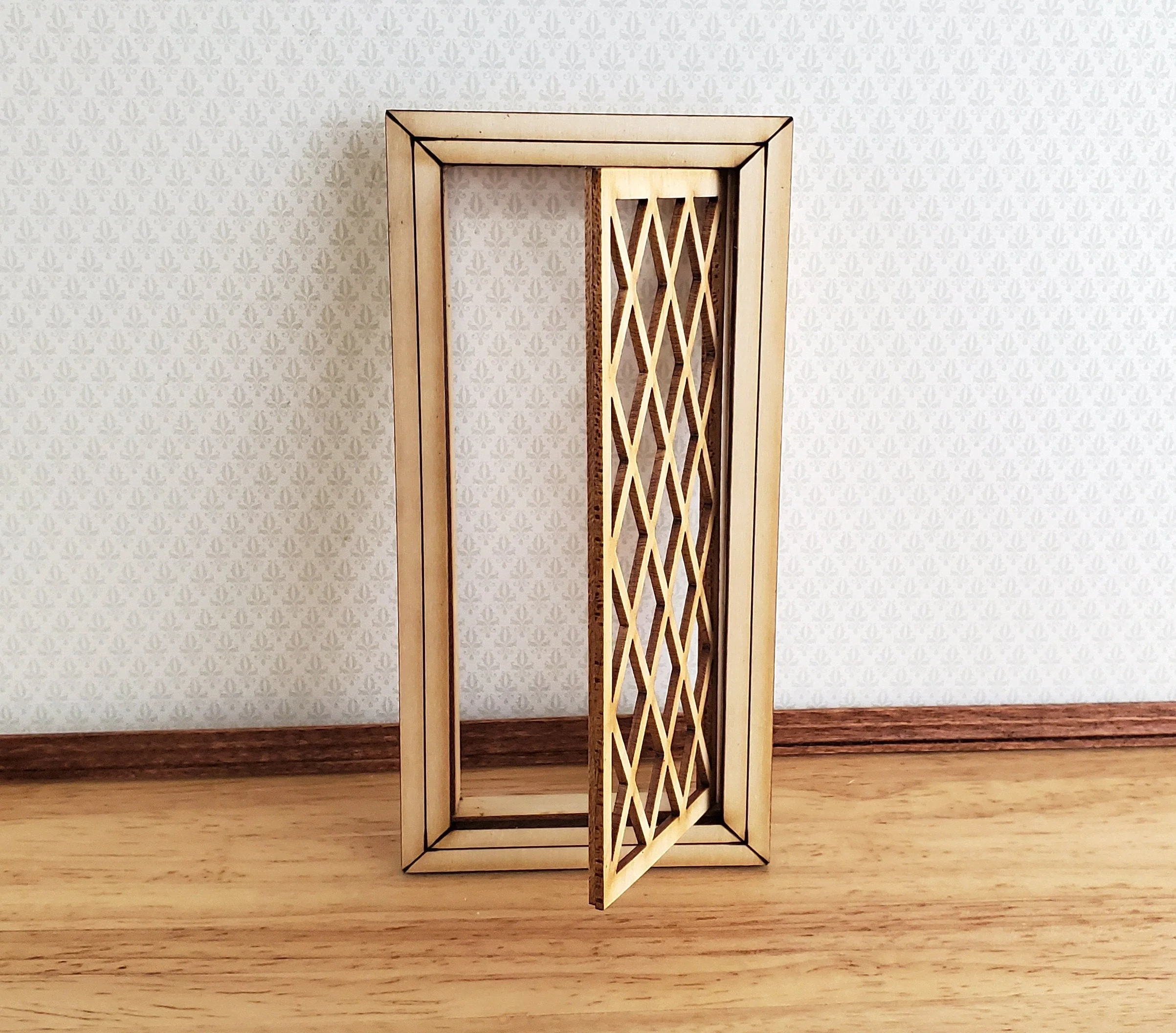 Dollhouse Window Tudor Style Diamond Pane 1:12 Scale Miniature 2114CW - Image 5