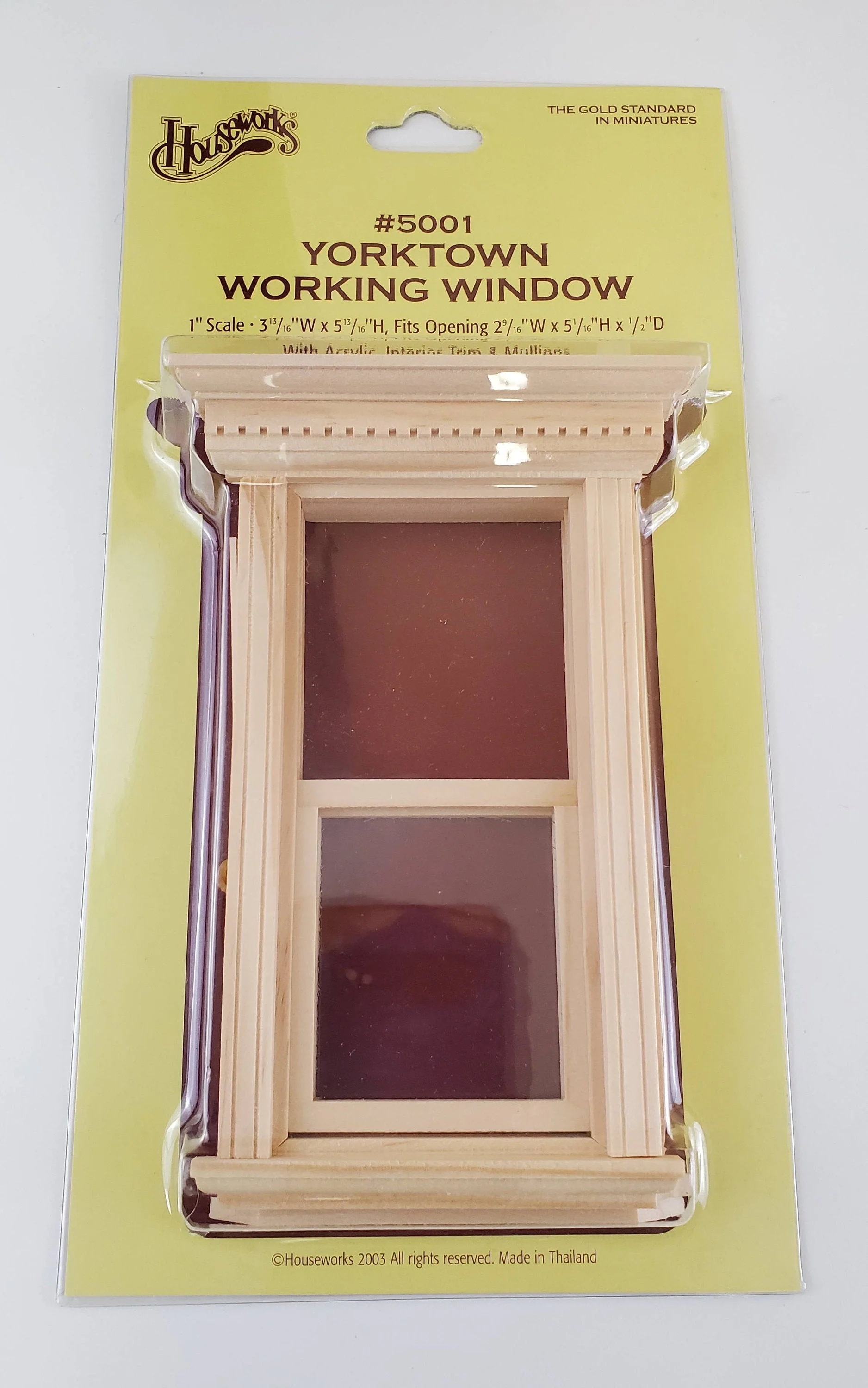 Dollhouse Miniature Window Yorktown Working 1:12 Scale Houseworks #5001