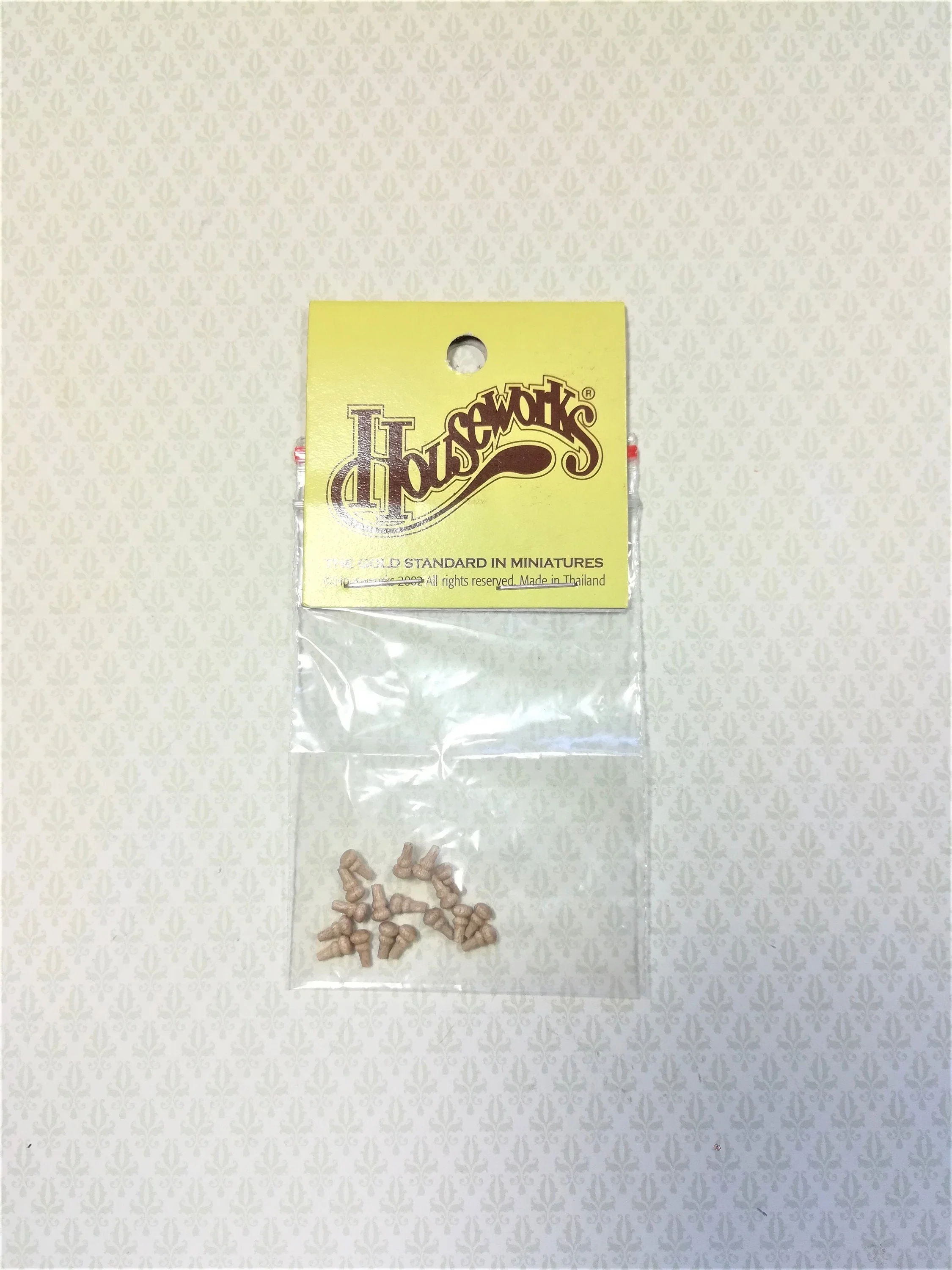 Dollhouse Wood Knobs or Drawer Pulls Small 18 Pieces 1:12 Scale Miniatures - Image 3