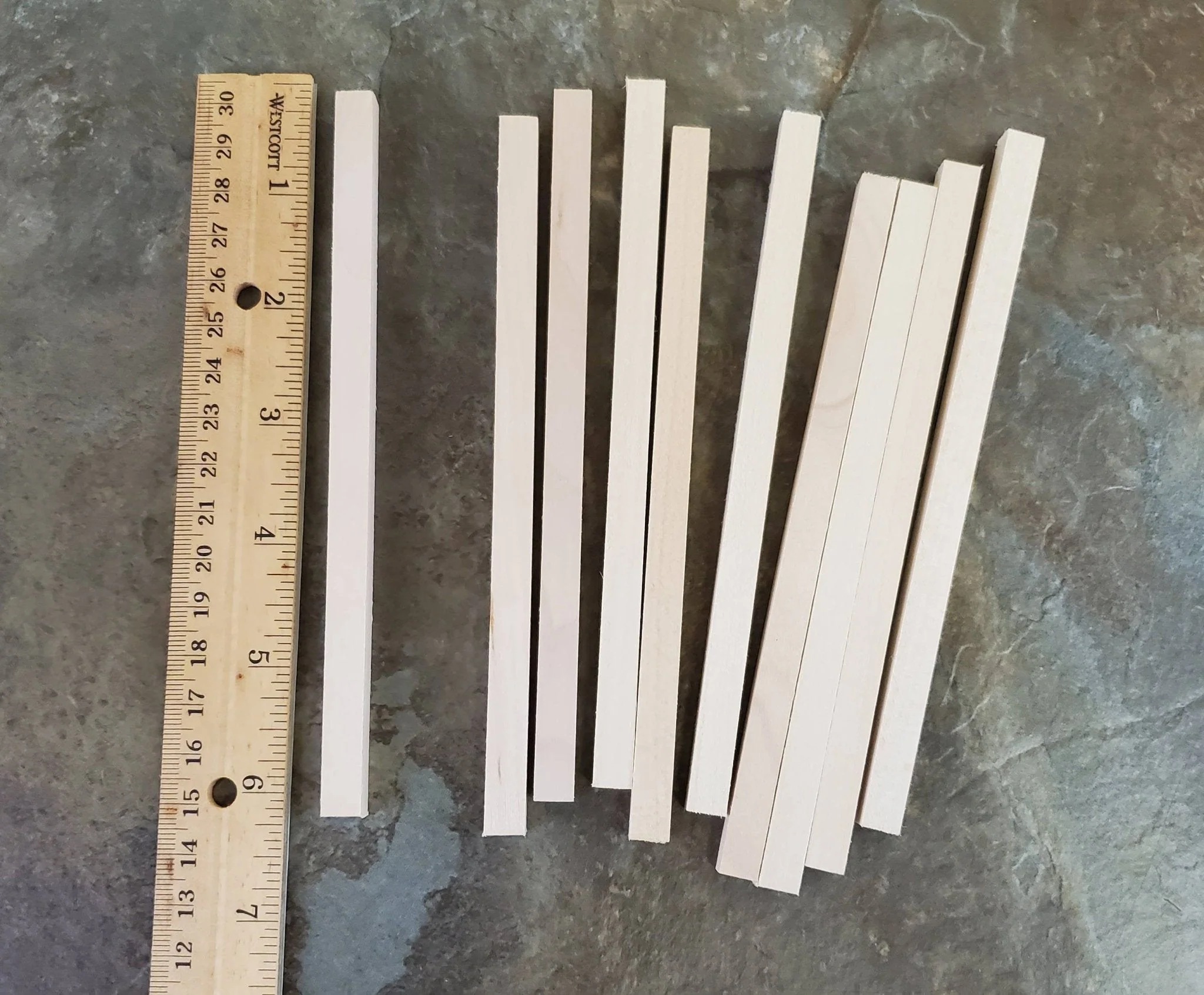 Dollhouse Miniature Wood Posts Beams 5/16" x 5/16" x 6" x10 Pieces Model Building - Image 3