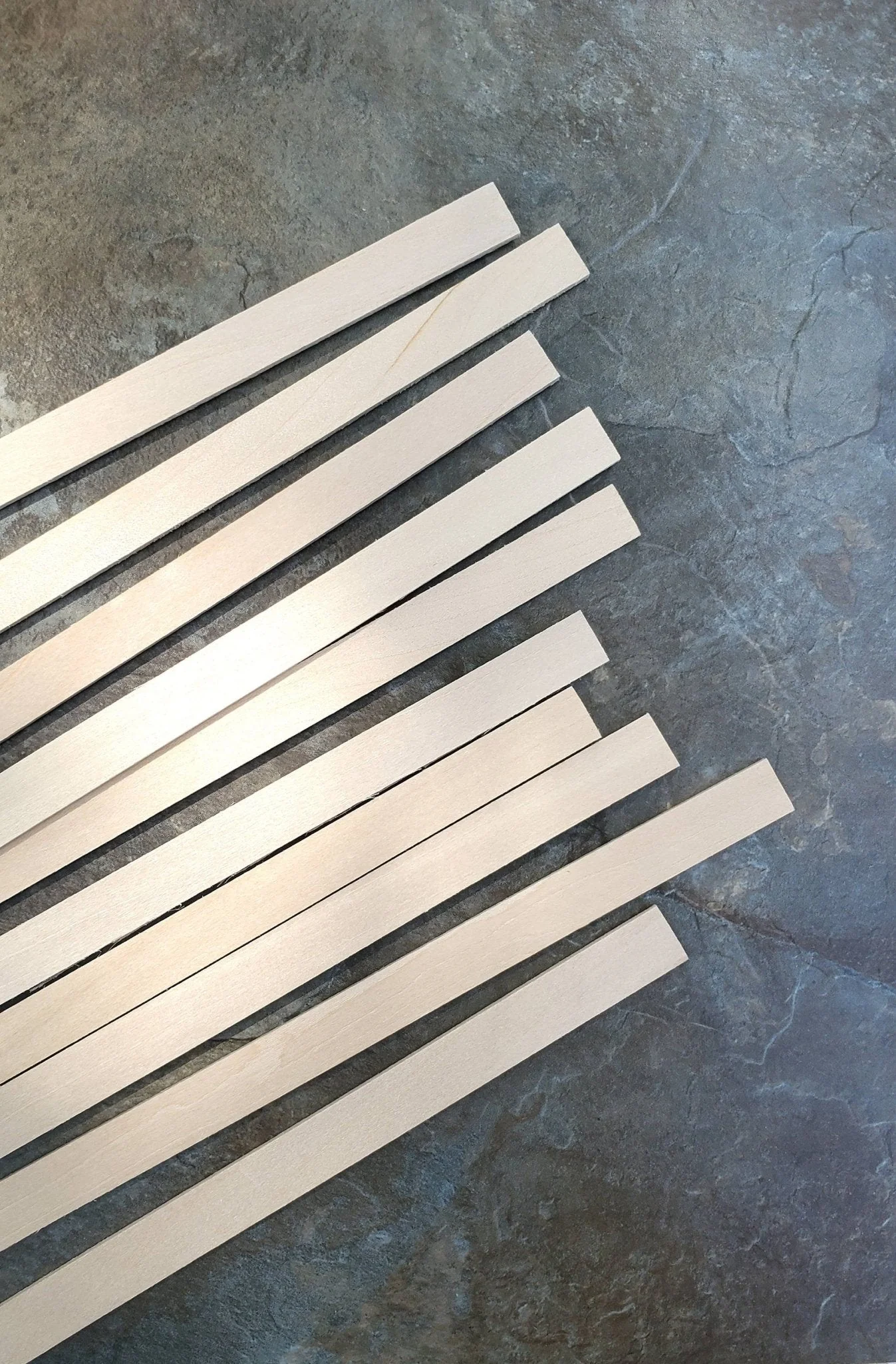 Dollhouse Miniature Wood Strips x10 Flooring 3/32 x 1/2 x 12" long Basswood 1:12 Scale