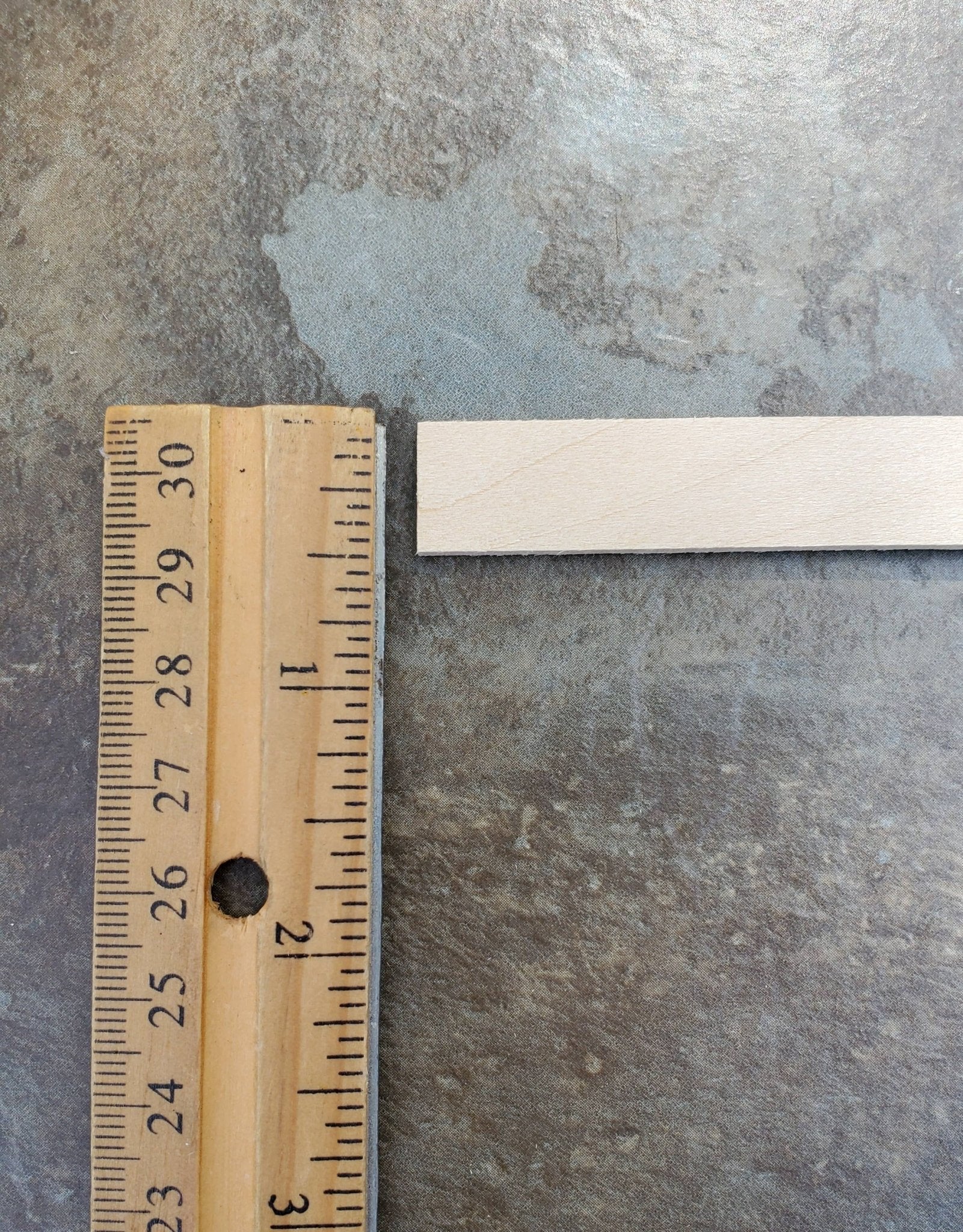 Dollhouse Miniature Wood Strips x10 Flooring 3/32 x 1/2 x 12" long Basswood 1:12 Scale - Image 2