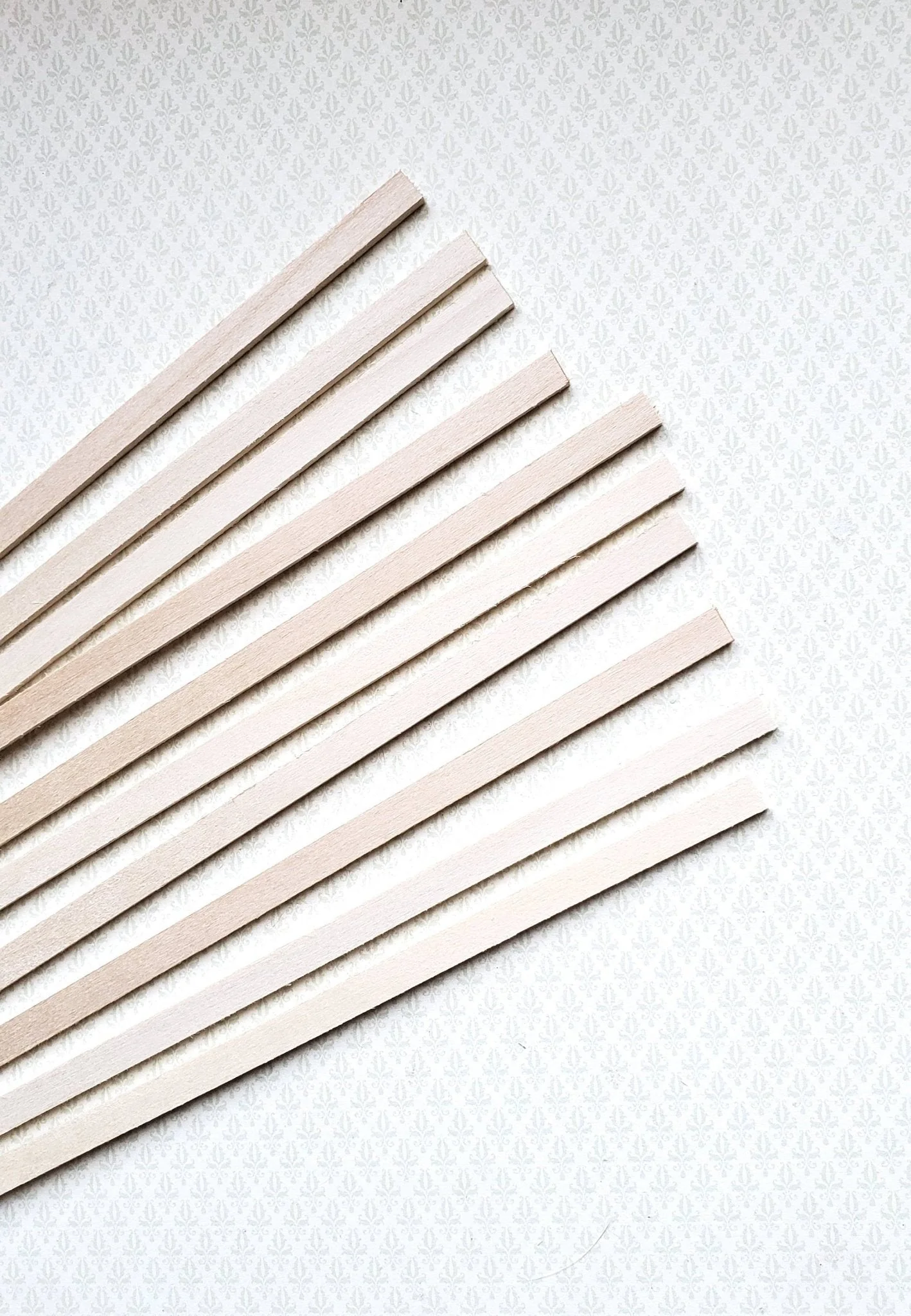 Dollhouse Miniature Wood Strips x10 Flooring 3/32 x 1/4 x 12" long Basswood 1:12 Scale