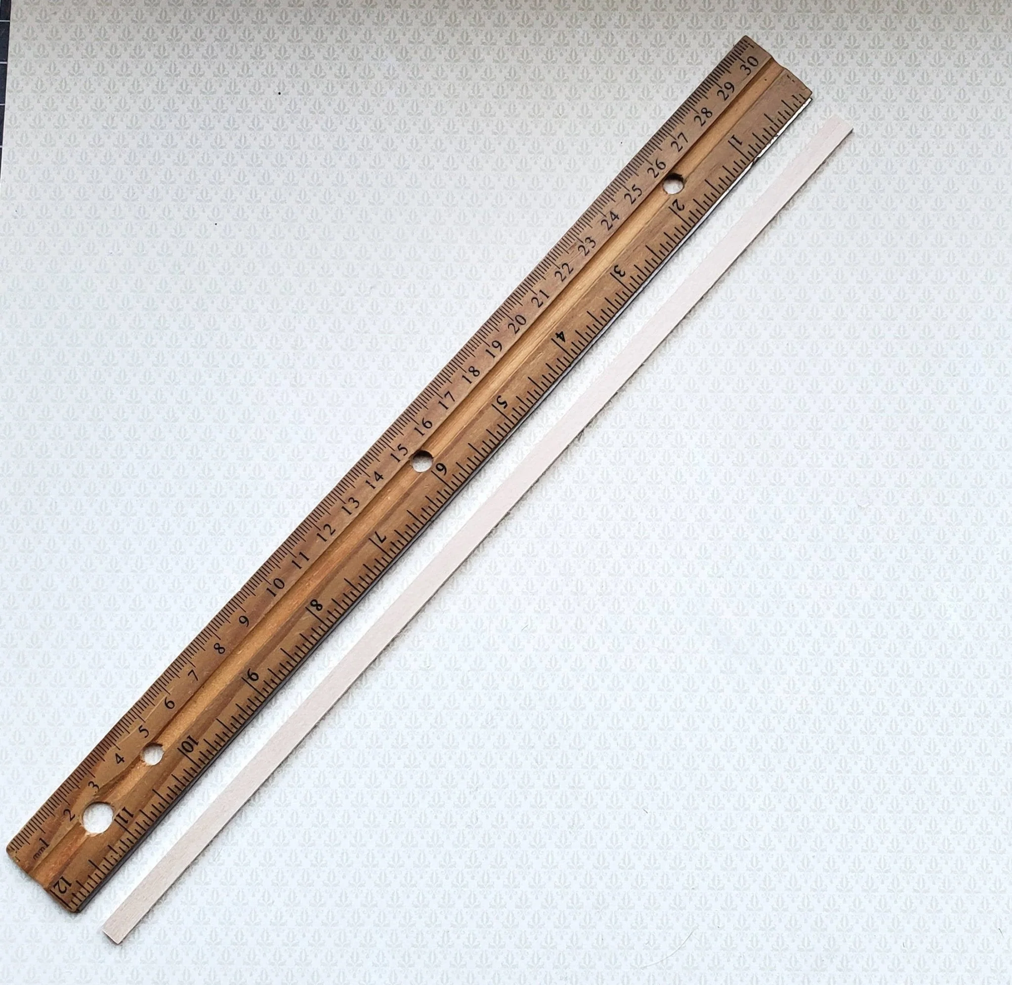 Dollhouse Miniature Wood Strips x10 Flooring 3/32 x 1/4 x 12" long Basswood 1:12 Scale - Image 3